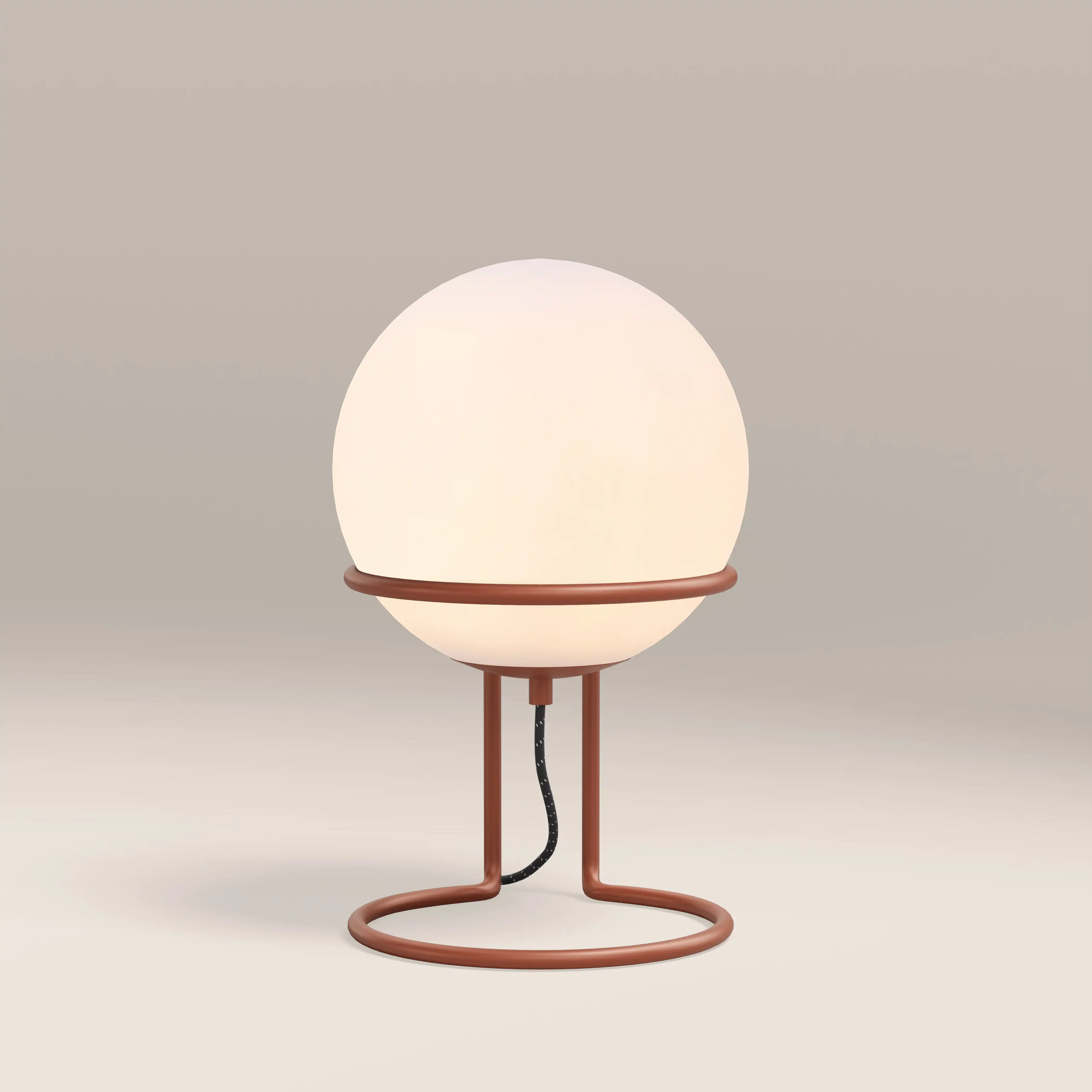 Bodie Table Lamp | Opaque & Rust Red - Image 2