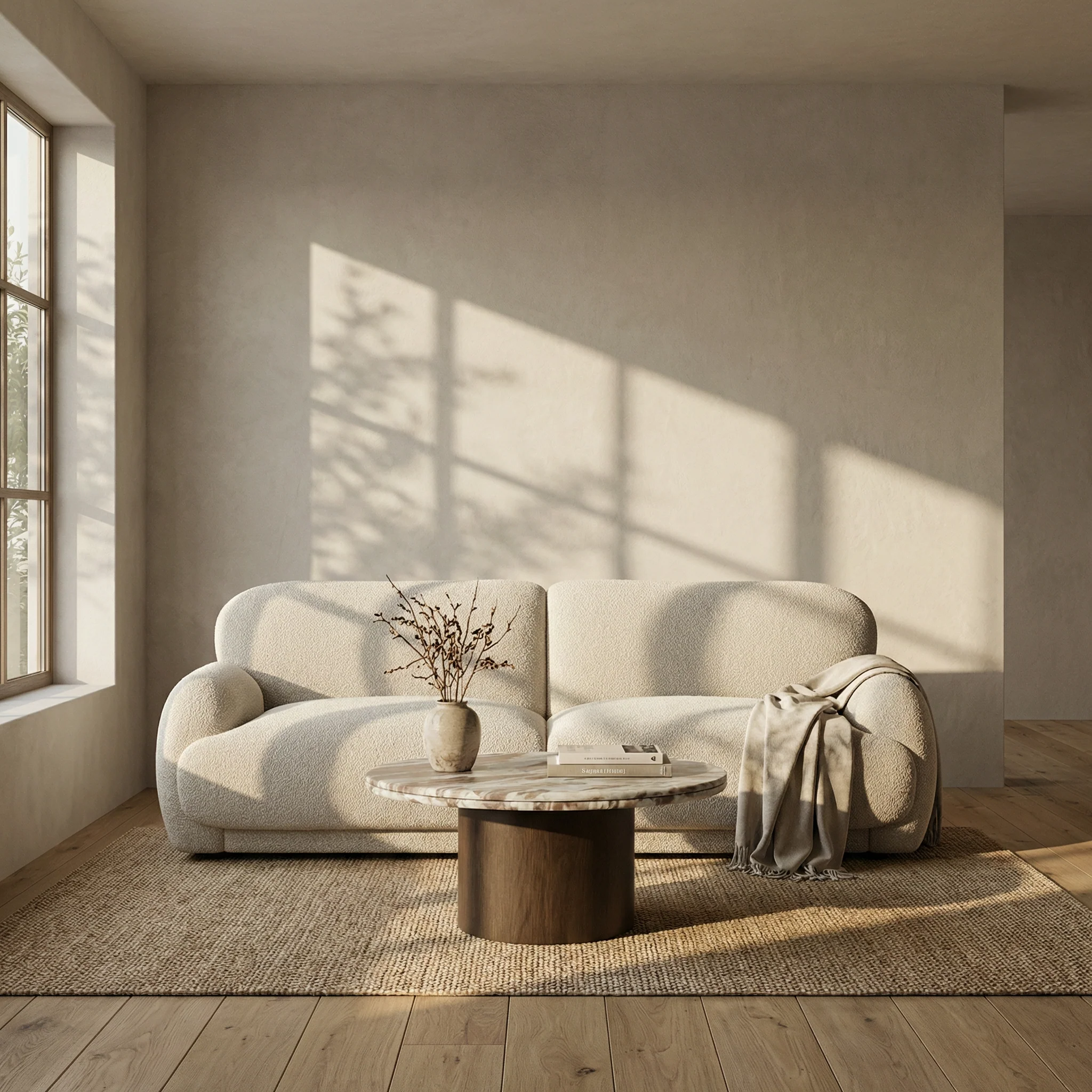 Bond Round Coffee Table | French Riviera Marble & Walnut - Image 2