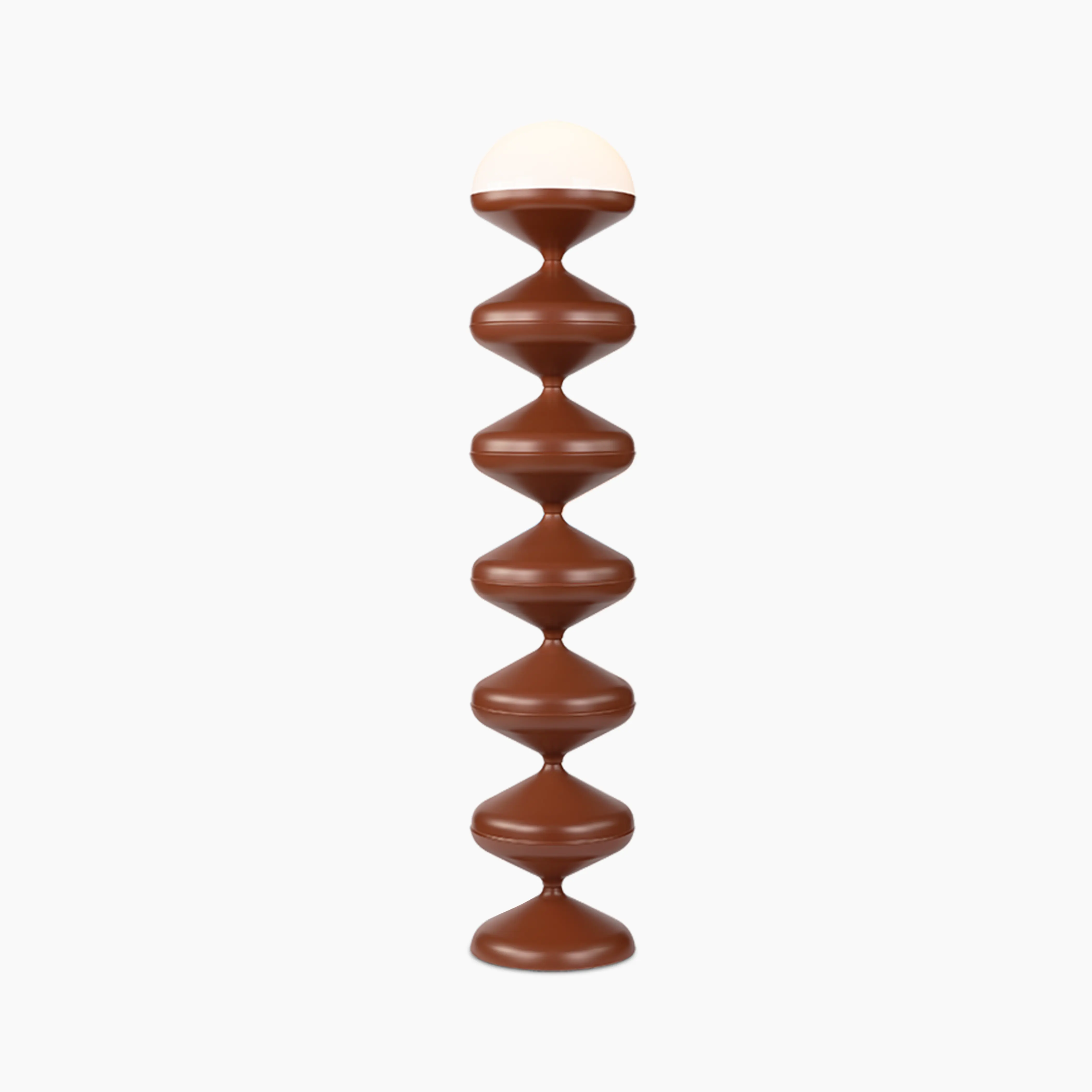 Brandon Floor Lamp | Opaque & Rust Red - Image 2