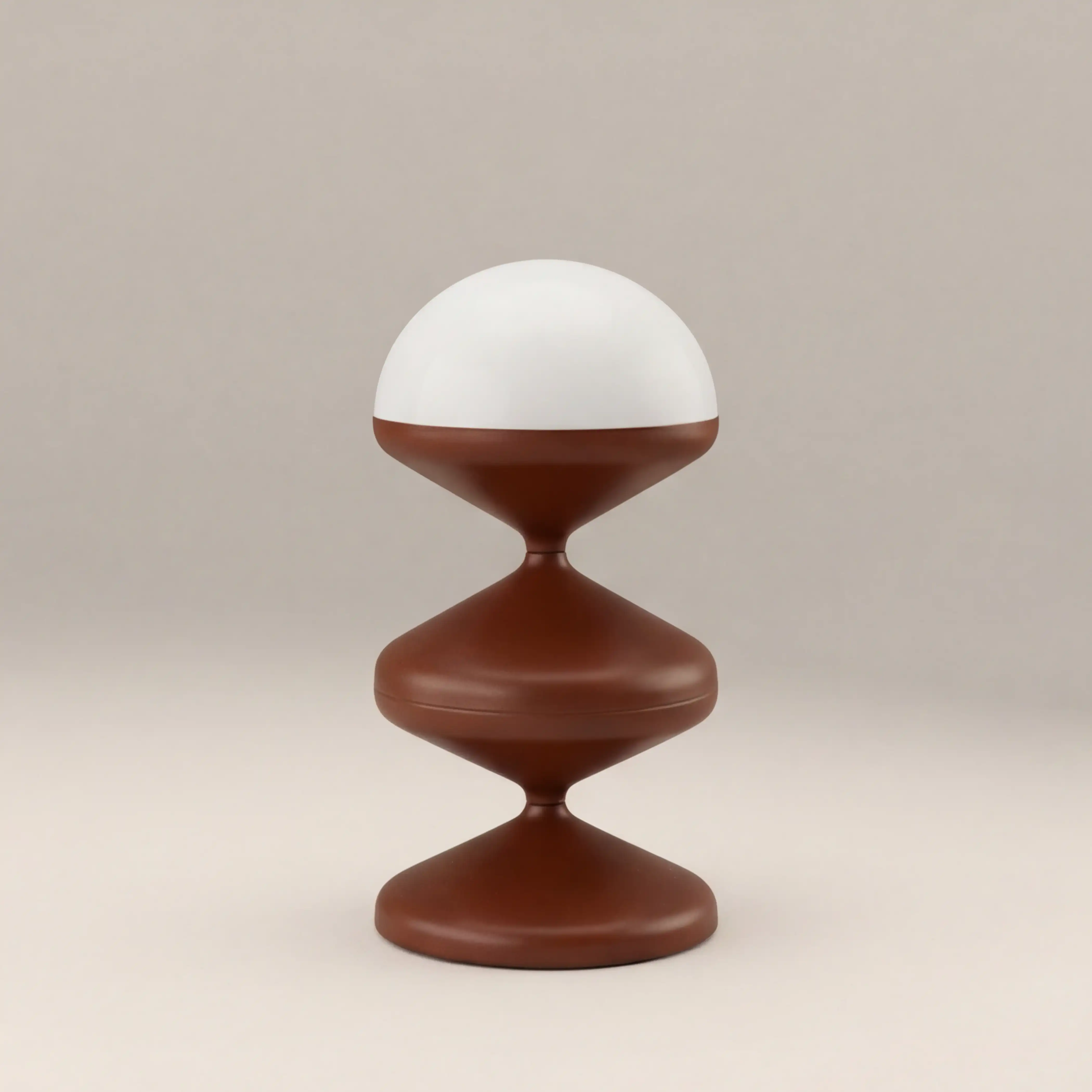 Brandon Table Lamp | Opaque & Rust Red - Image 3