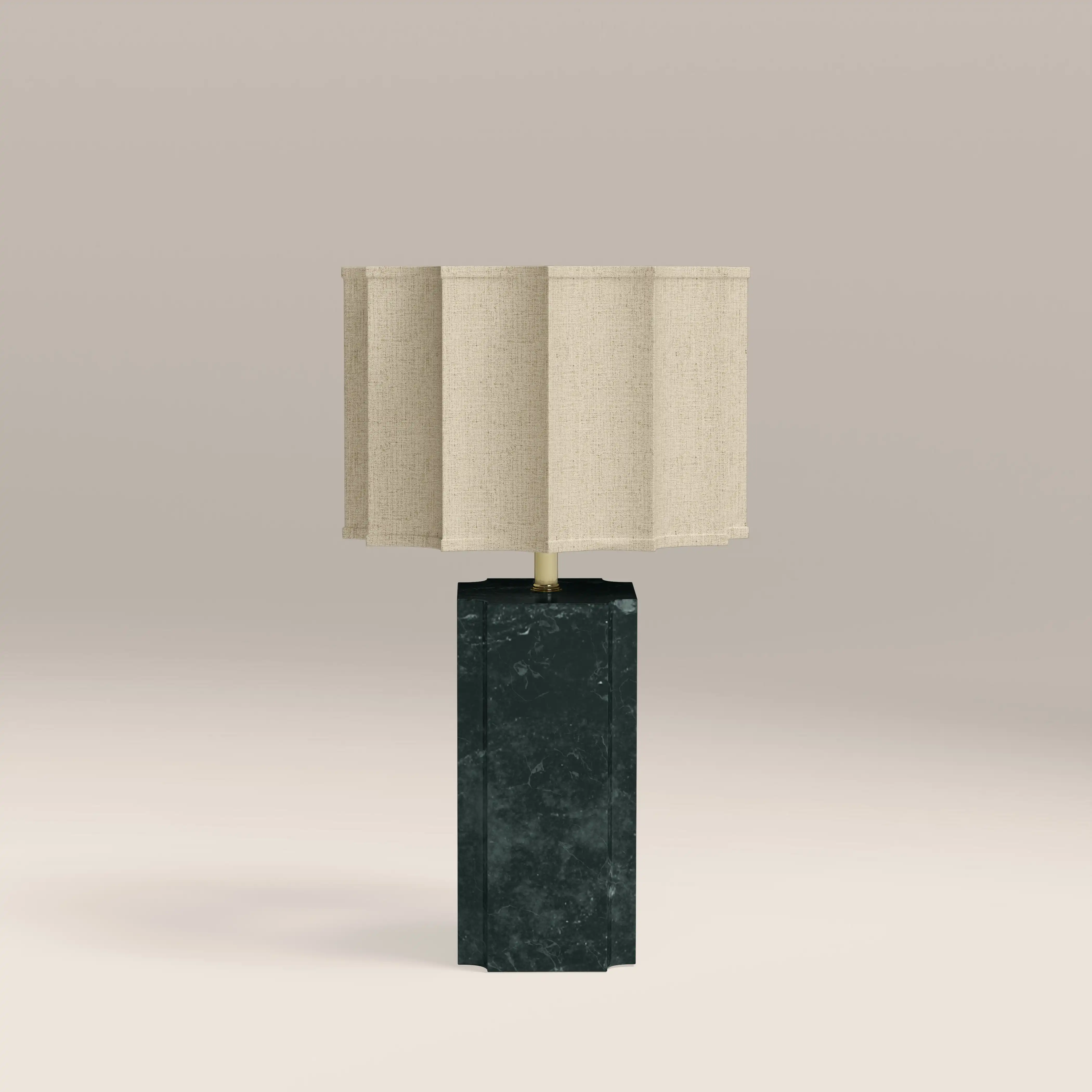 Brookes Table Lamp | Dark Green Marble - Image 2
