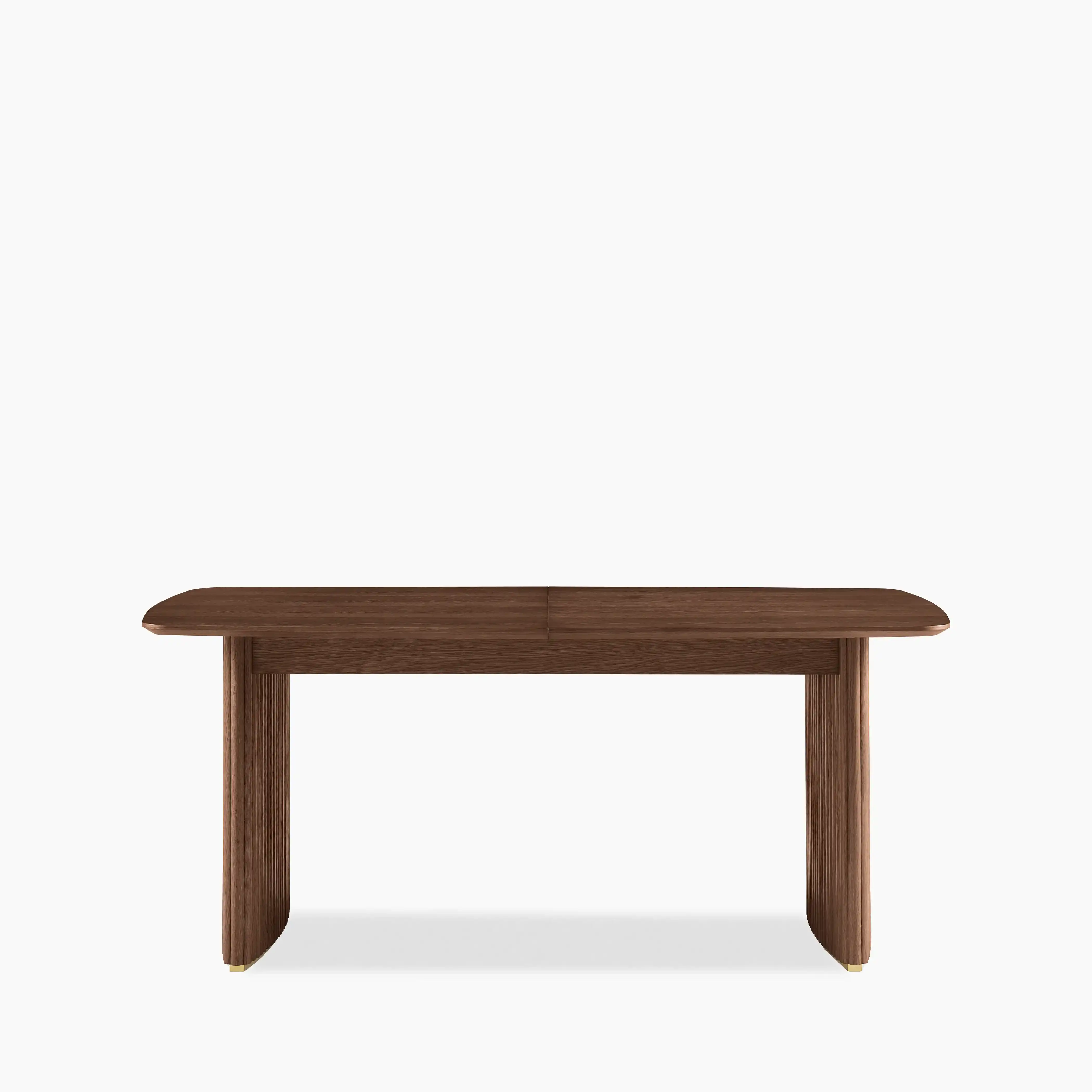 Caleb 6 Seat Dining Set | Natural Weave & Walnut - Image 5