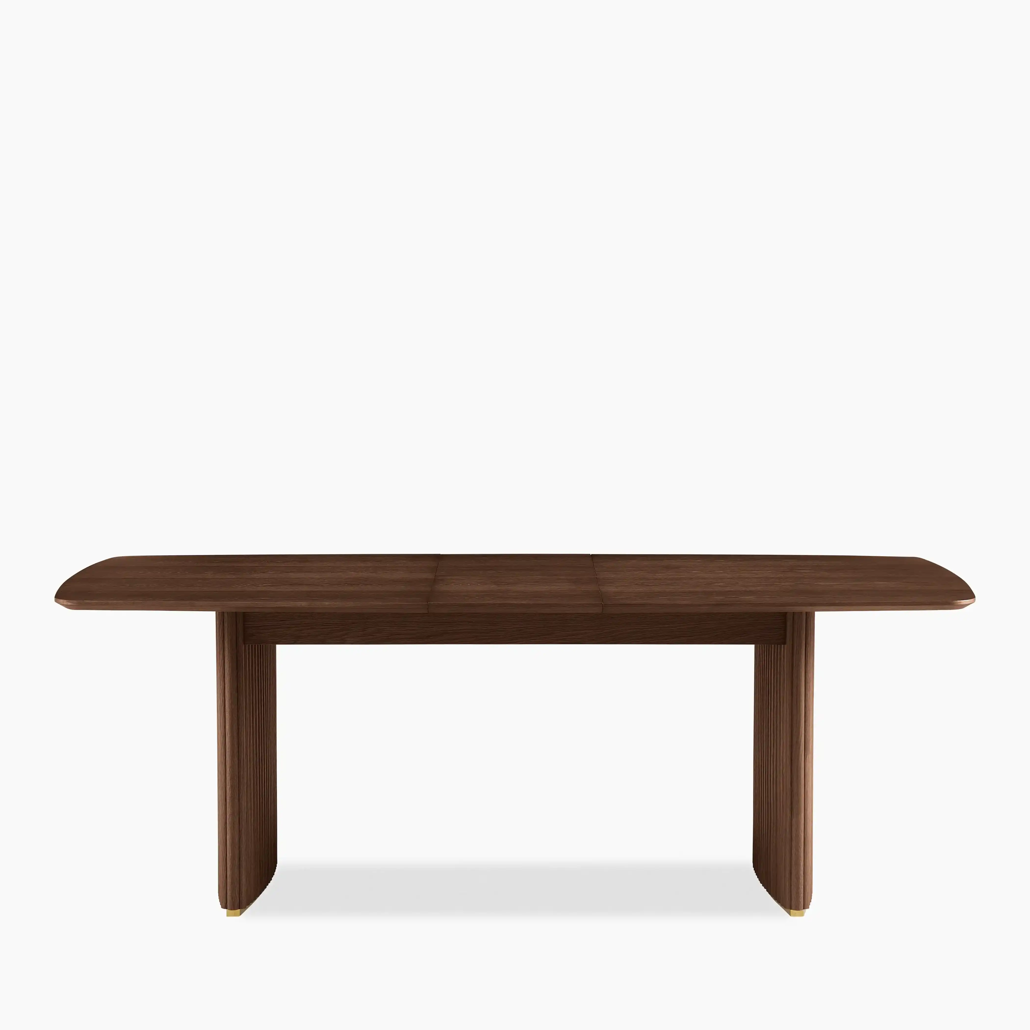 Caleb 6 Seat Dining Set | Natural Weave & Walnut - Image 6