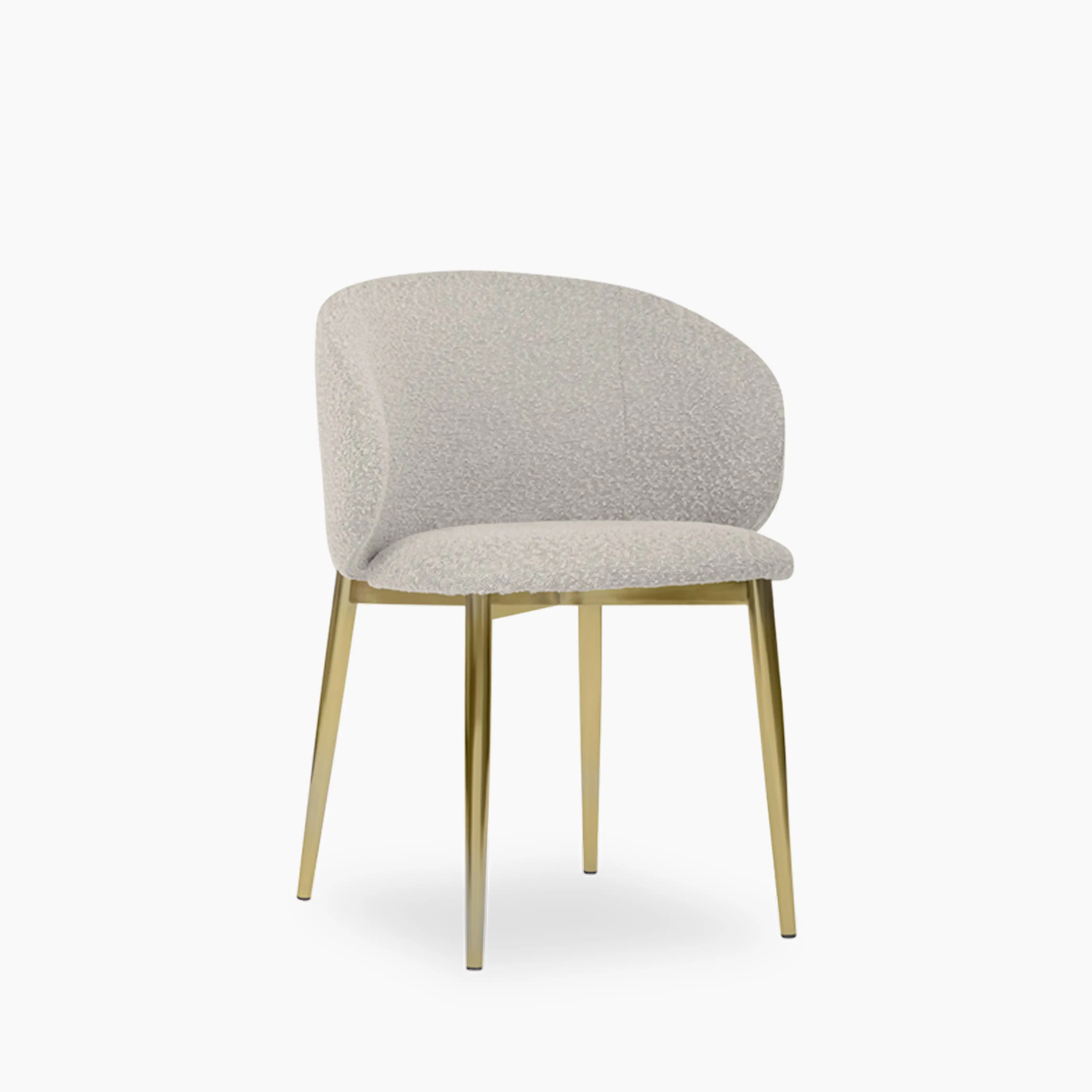 Cameron Dining Chair | Speckled Stone Sustainable Boucle - Image 3
