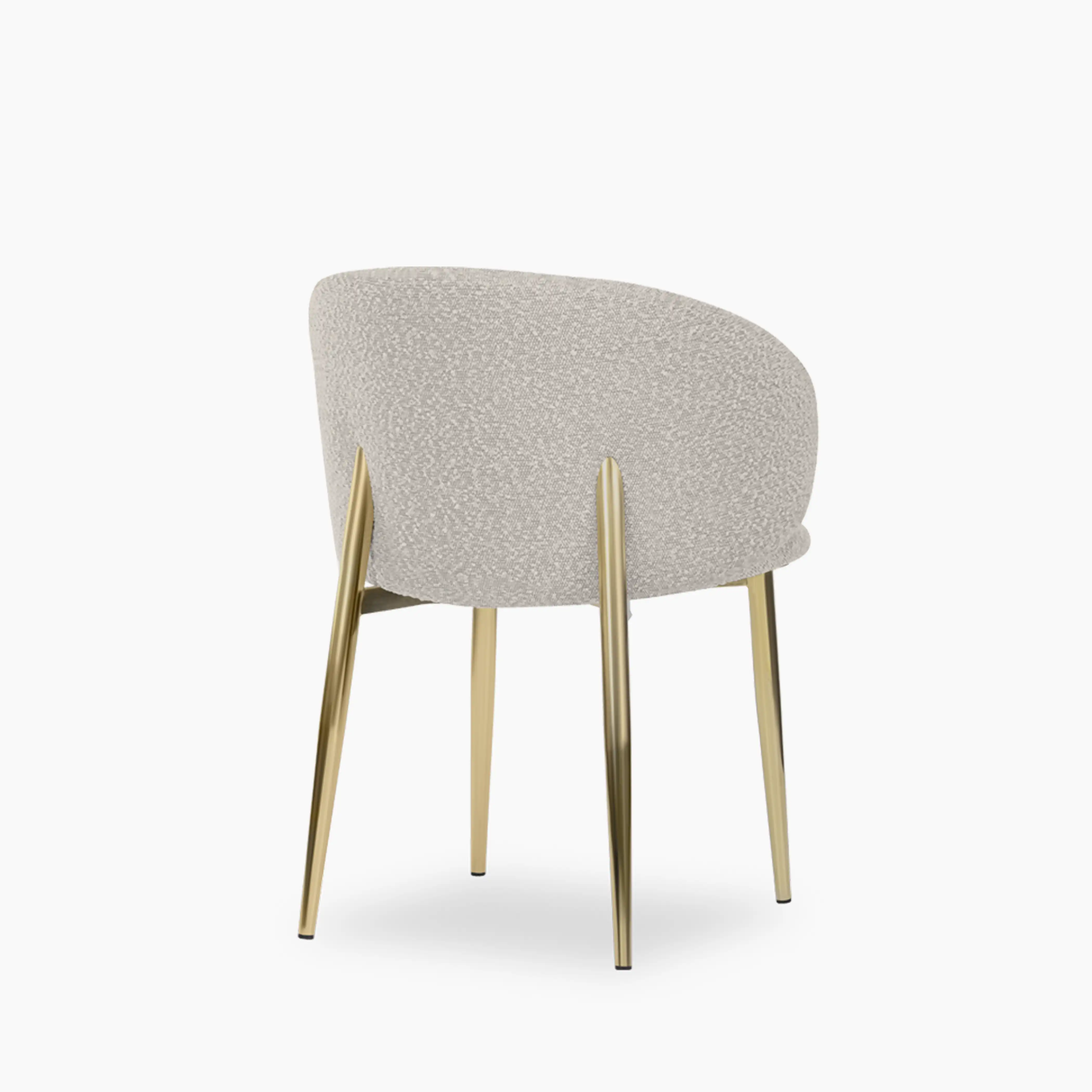 Cameron Dining Chair | Speckled Stone Sustainable Boucle - Image 5