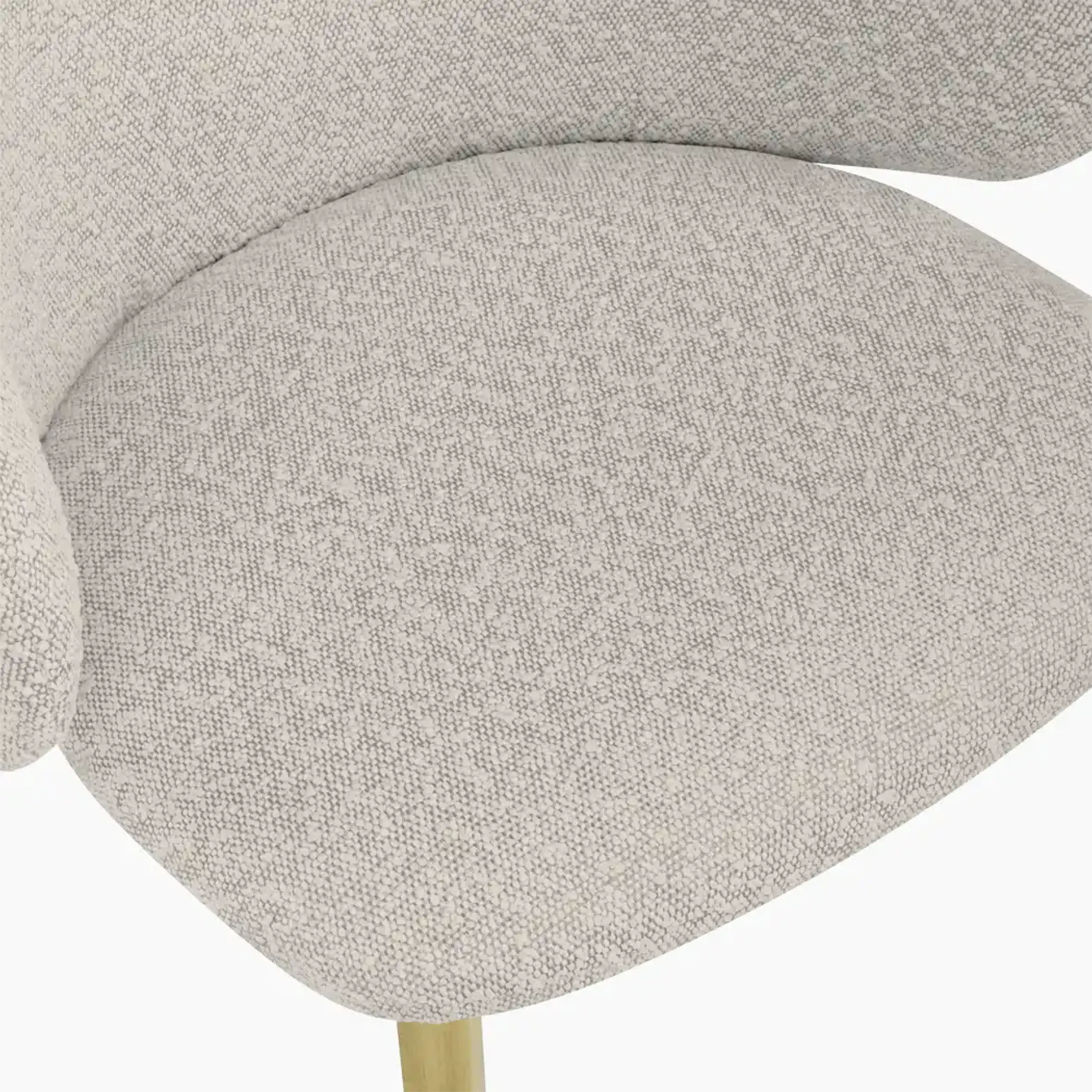 Cameron Dining Chair | Speckled Stone Sustainable Boucle - Image 8