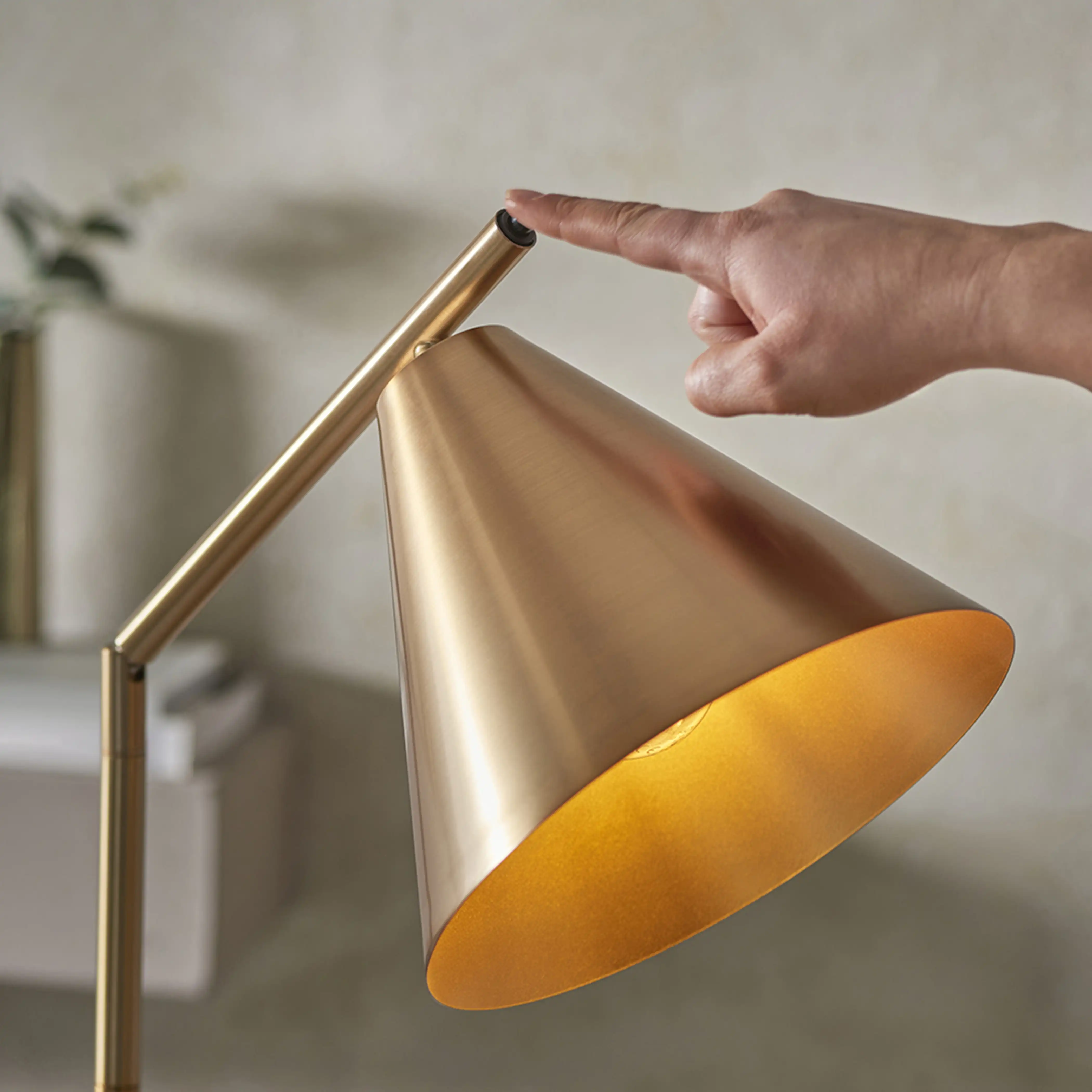 Cape Floor Lamp | Antique Brushed Brass - Image 5