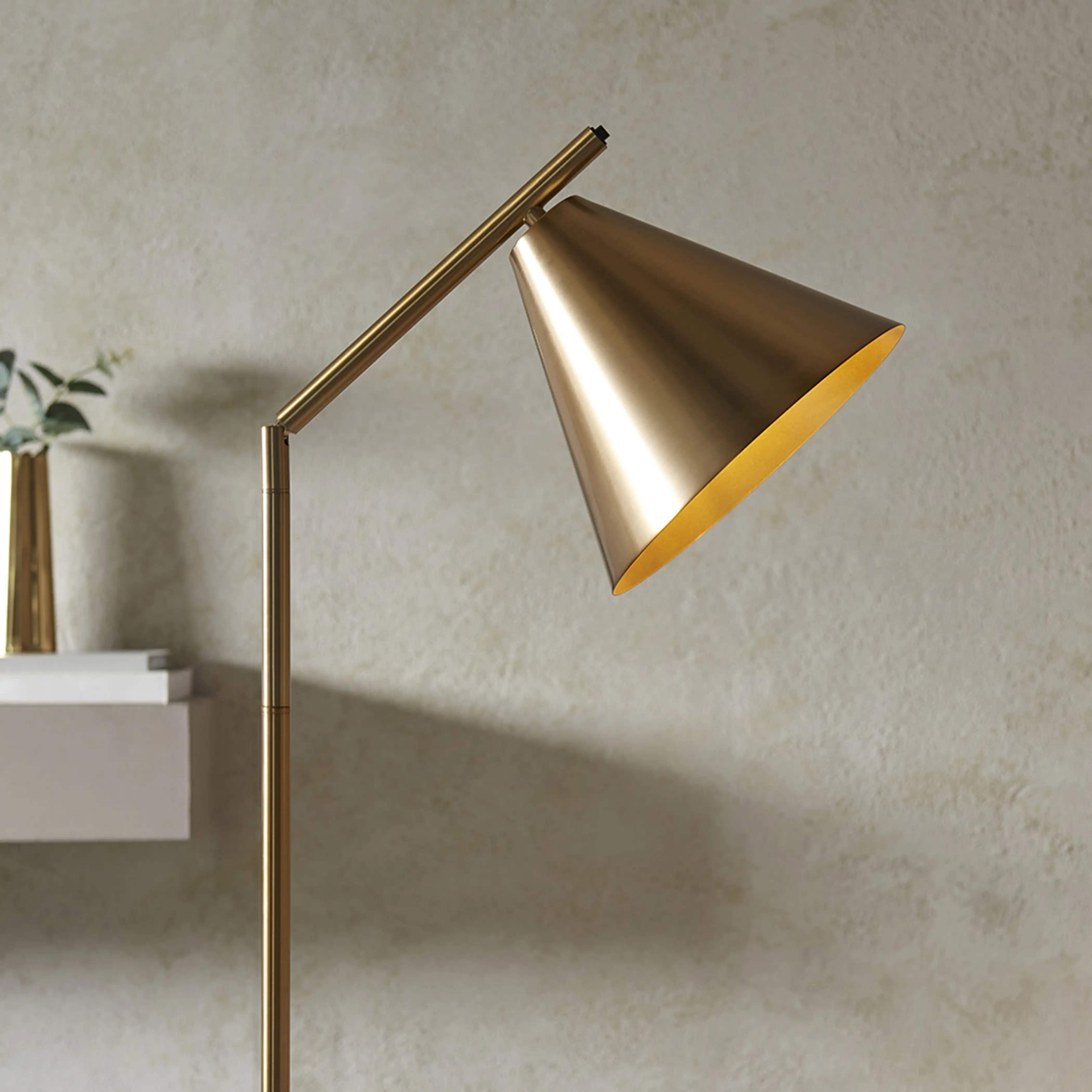 Cape Floor Lamp | Antique Brushed Brass - Image 6