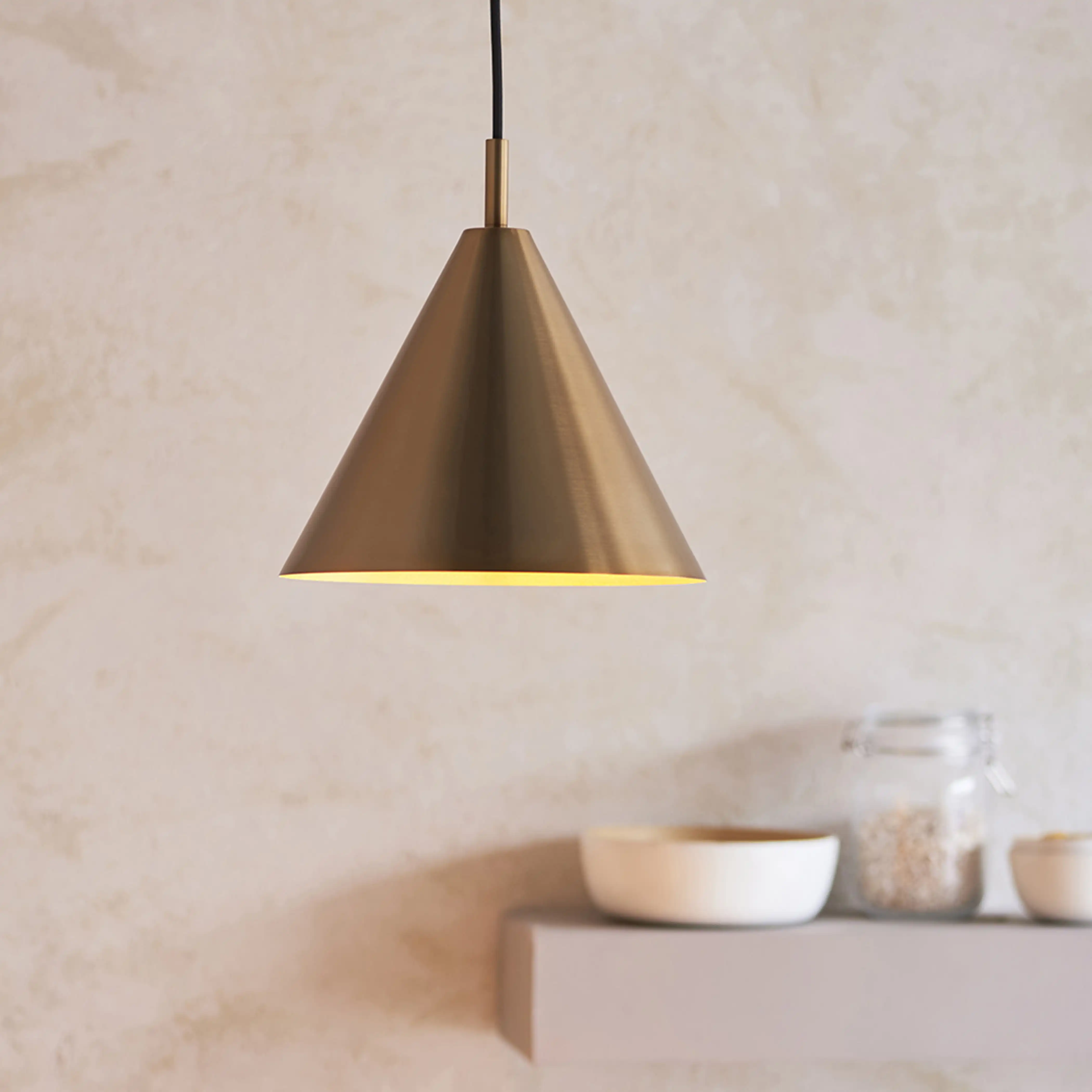 Cape Pendant Light | Antique Brushed Brass - Image 3