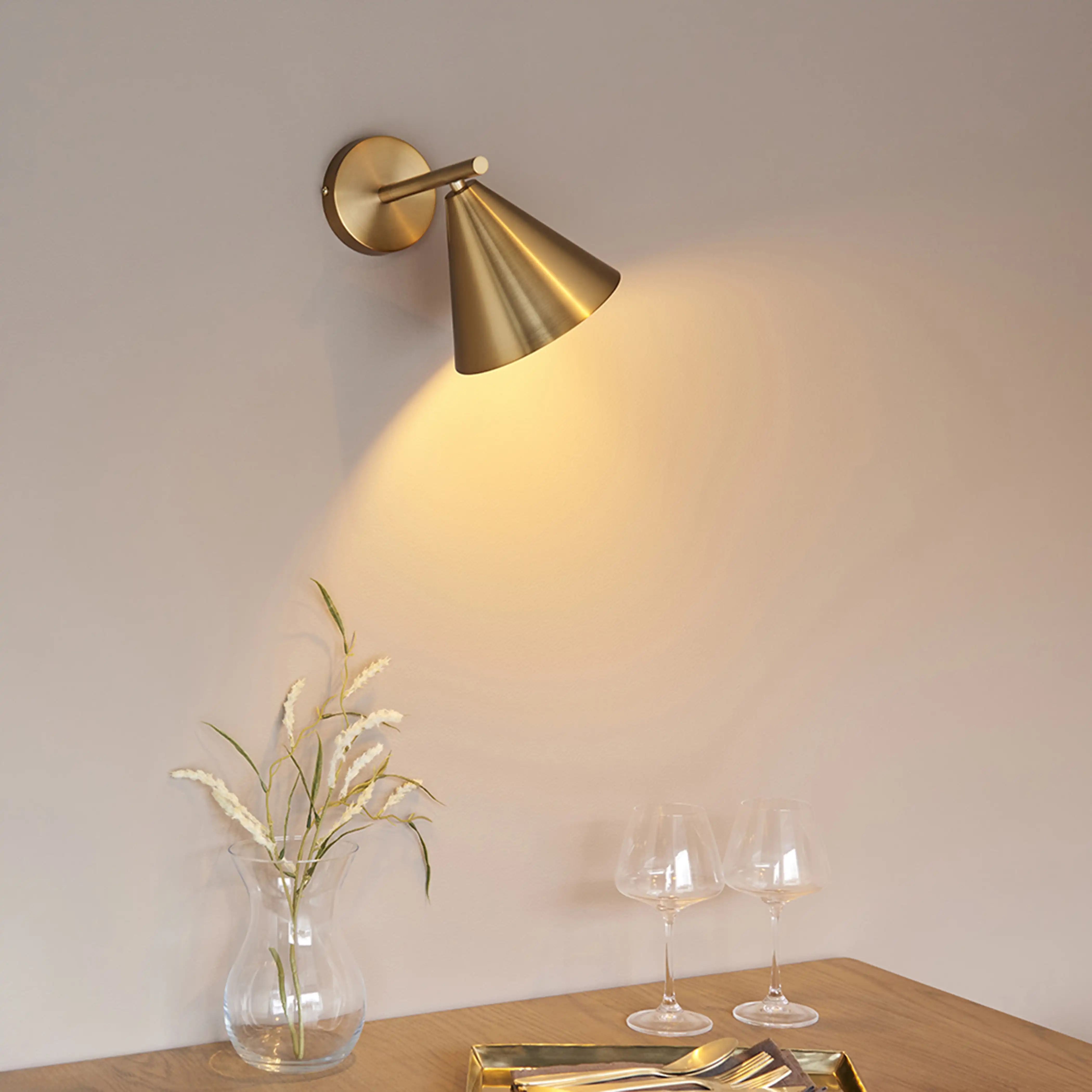 Cape Wall Light | Antique Brushed Brass - Image 3