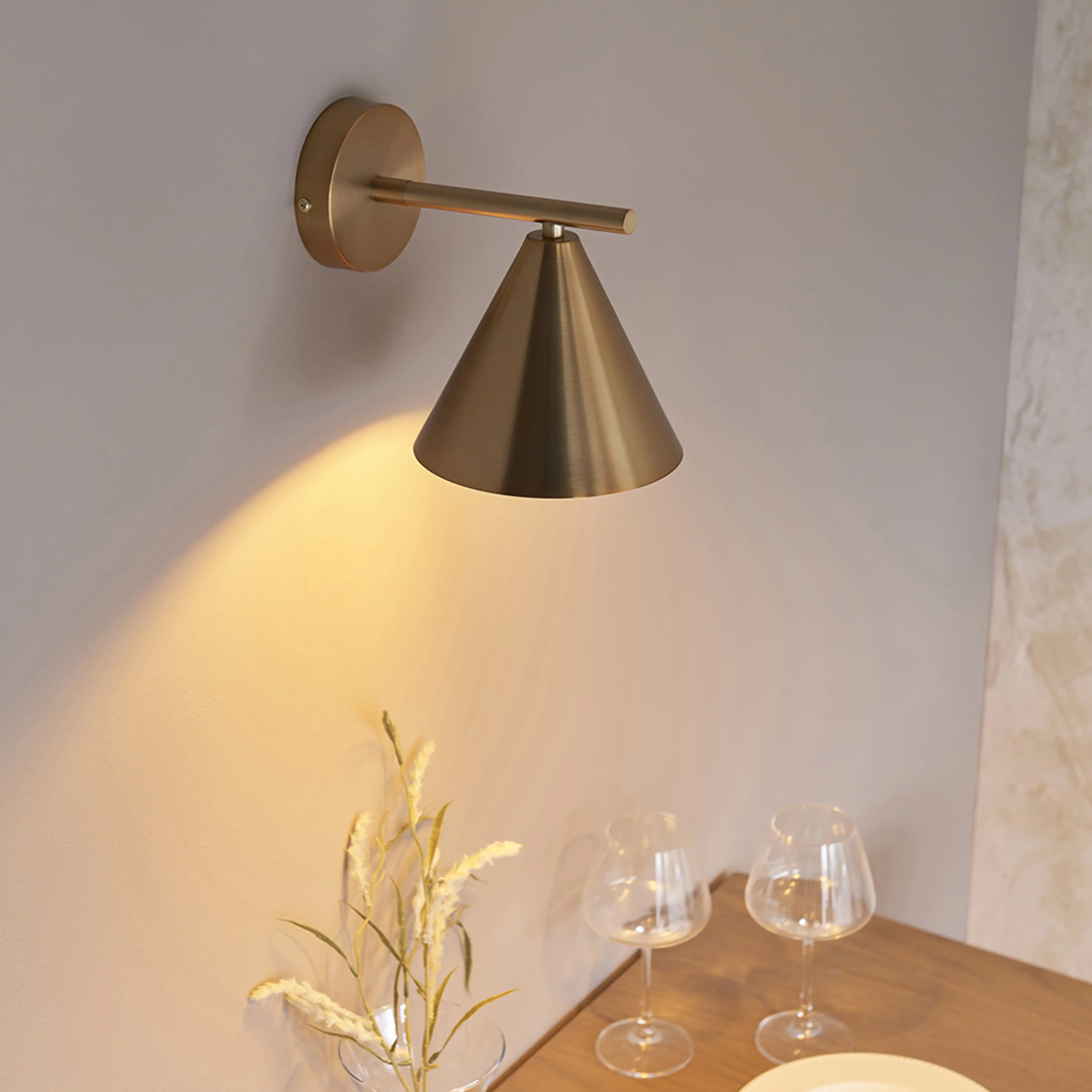 Cape Wall Light | Antique Brushed Brass - Image 5