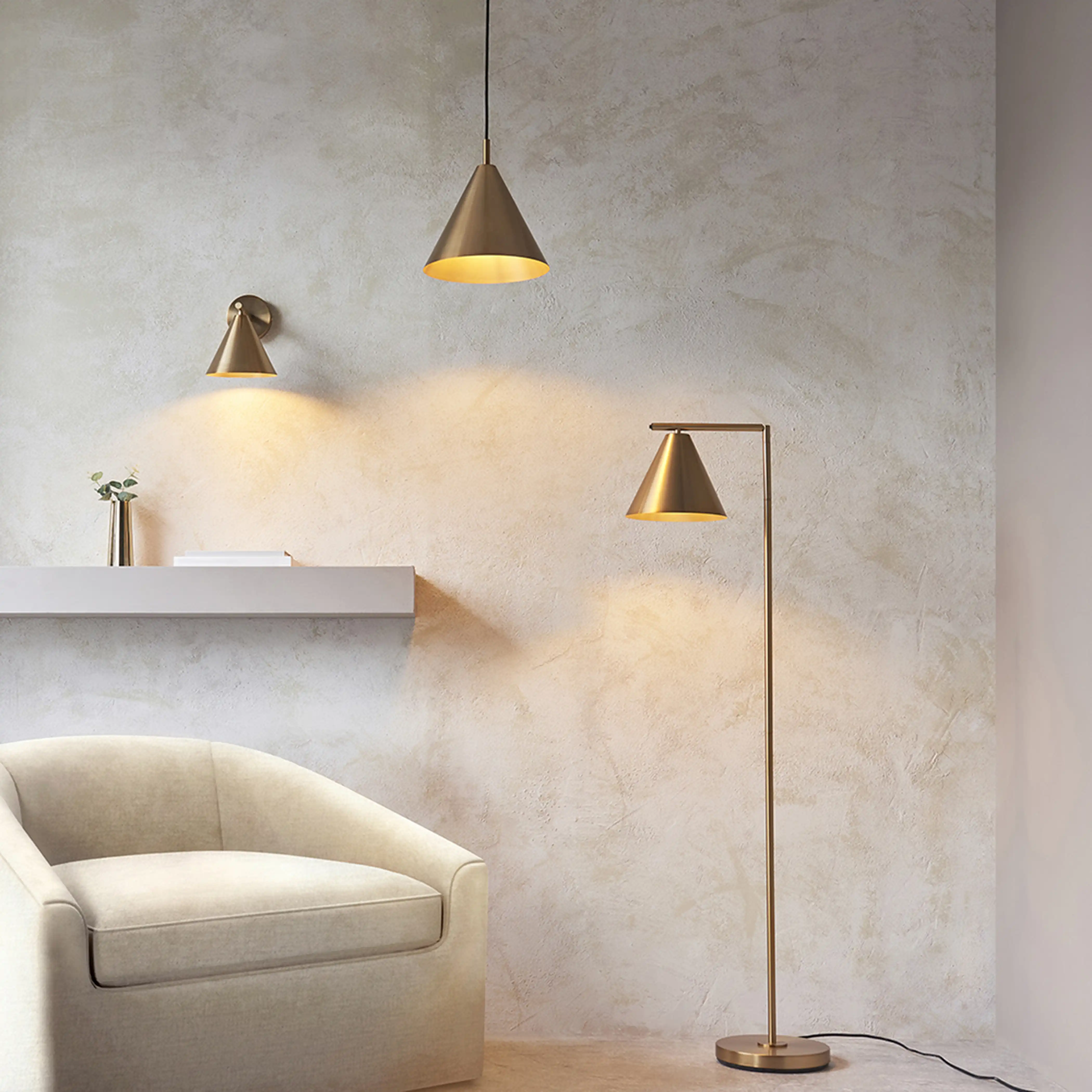 Cape Wall Light | Antique Brushed Brass - Image 7