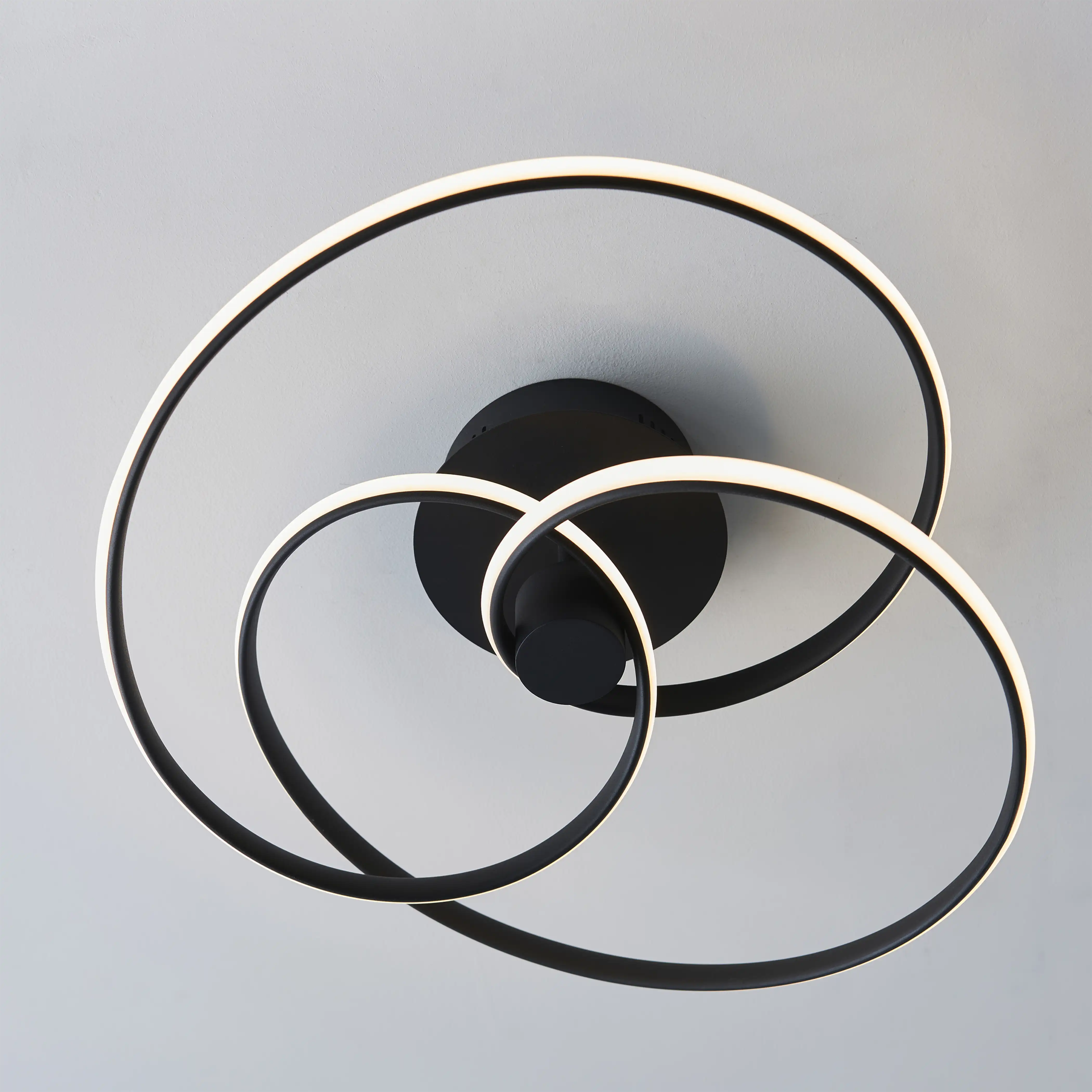 Cara Flush Ceiling Light | Black - Image 3