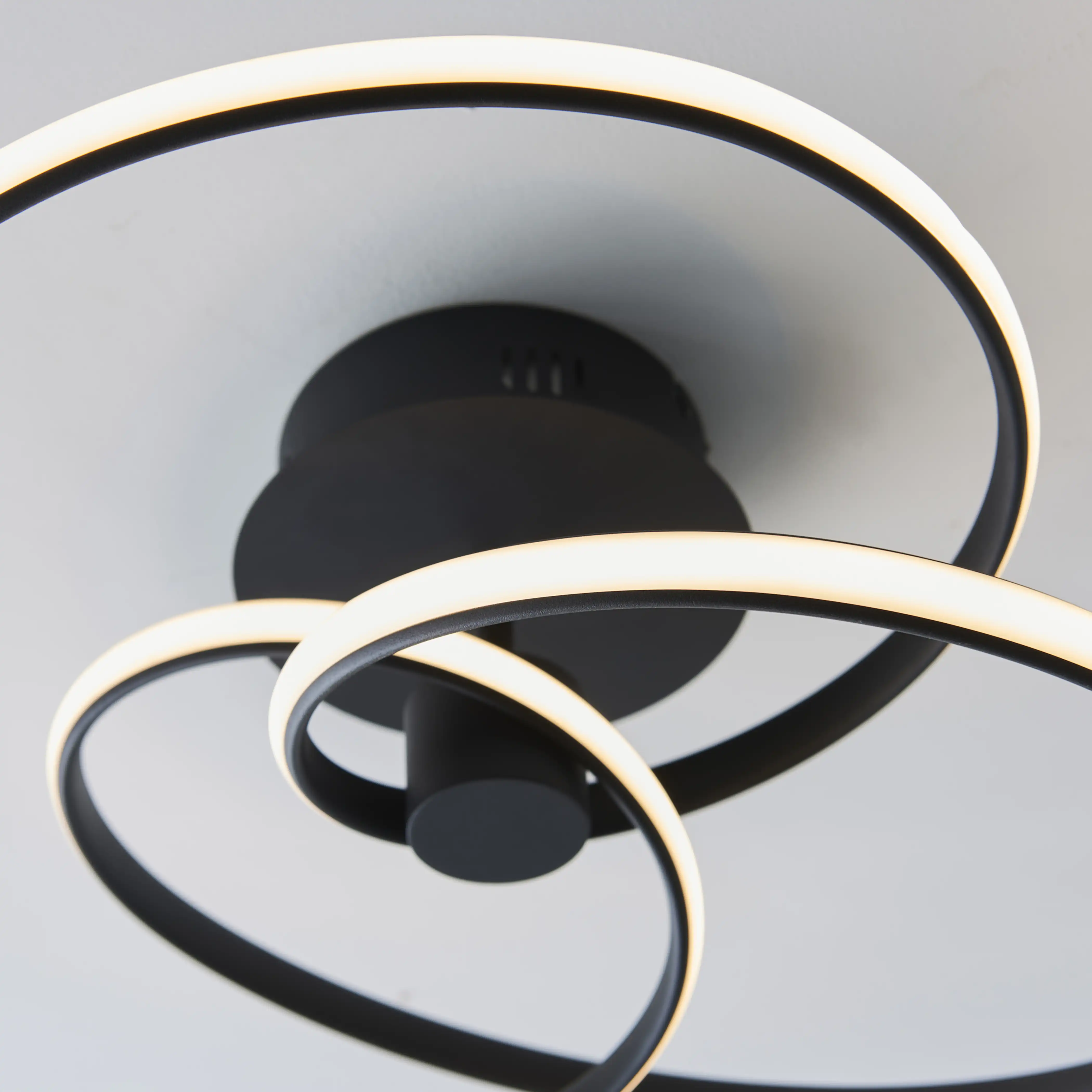 Cara Flush Ceiling Light | Black - Image 4