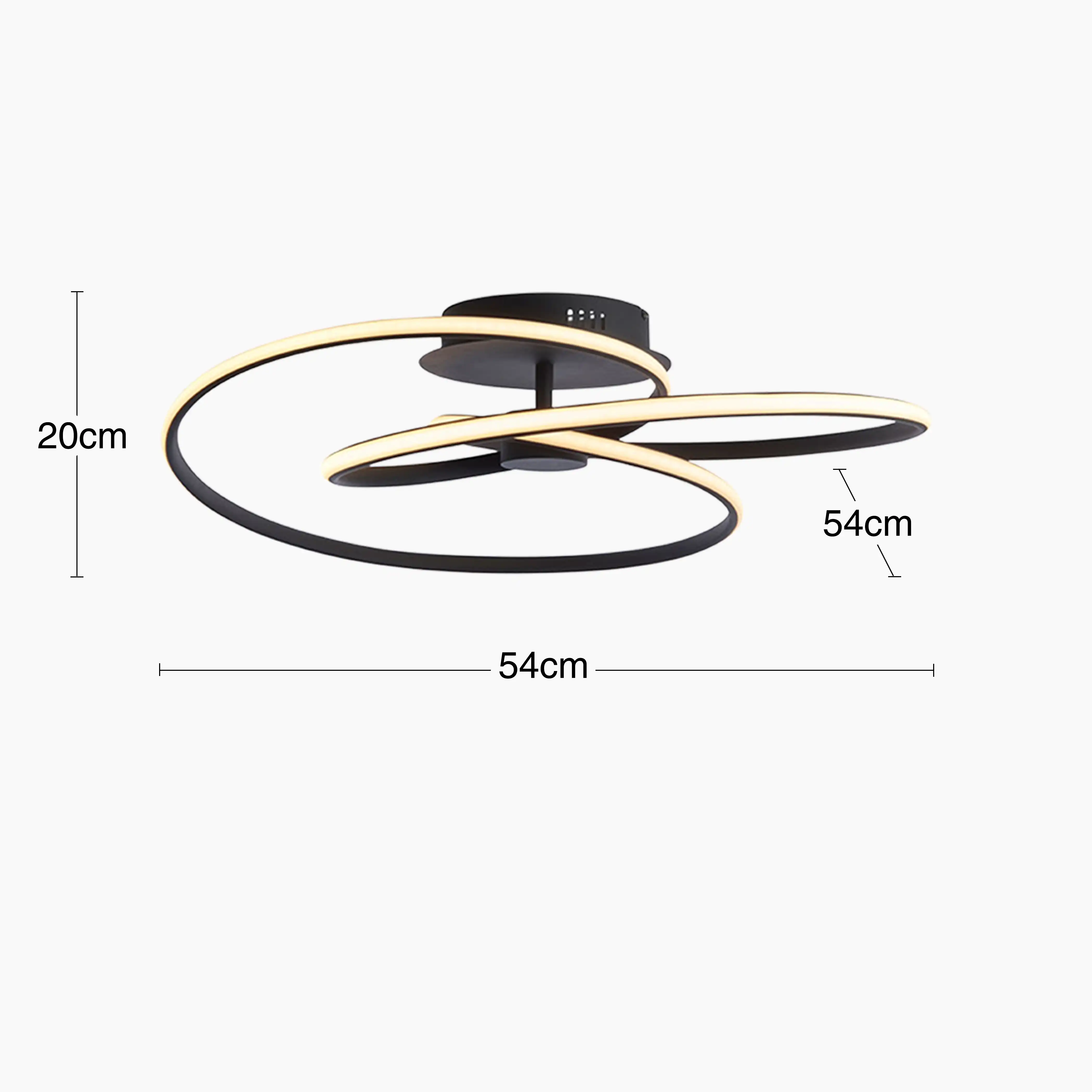 Cara Flush Ceiling Light | Black - Image 7