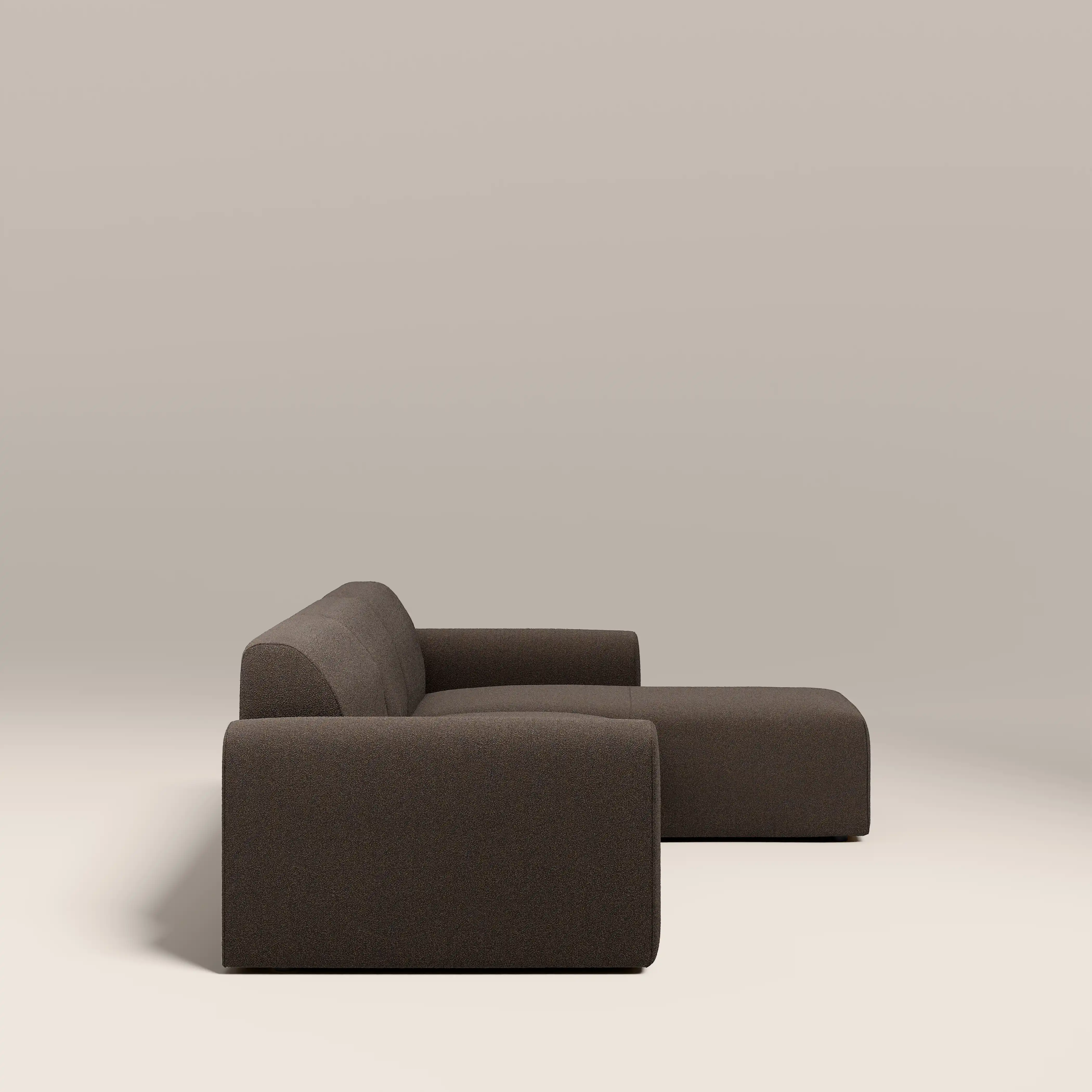 Celeste 3 Seater Left/Right Chaise Sofa | Dusty Taupe Boucle - Image 4
