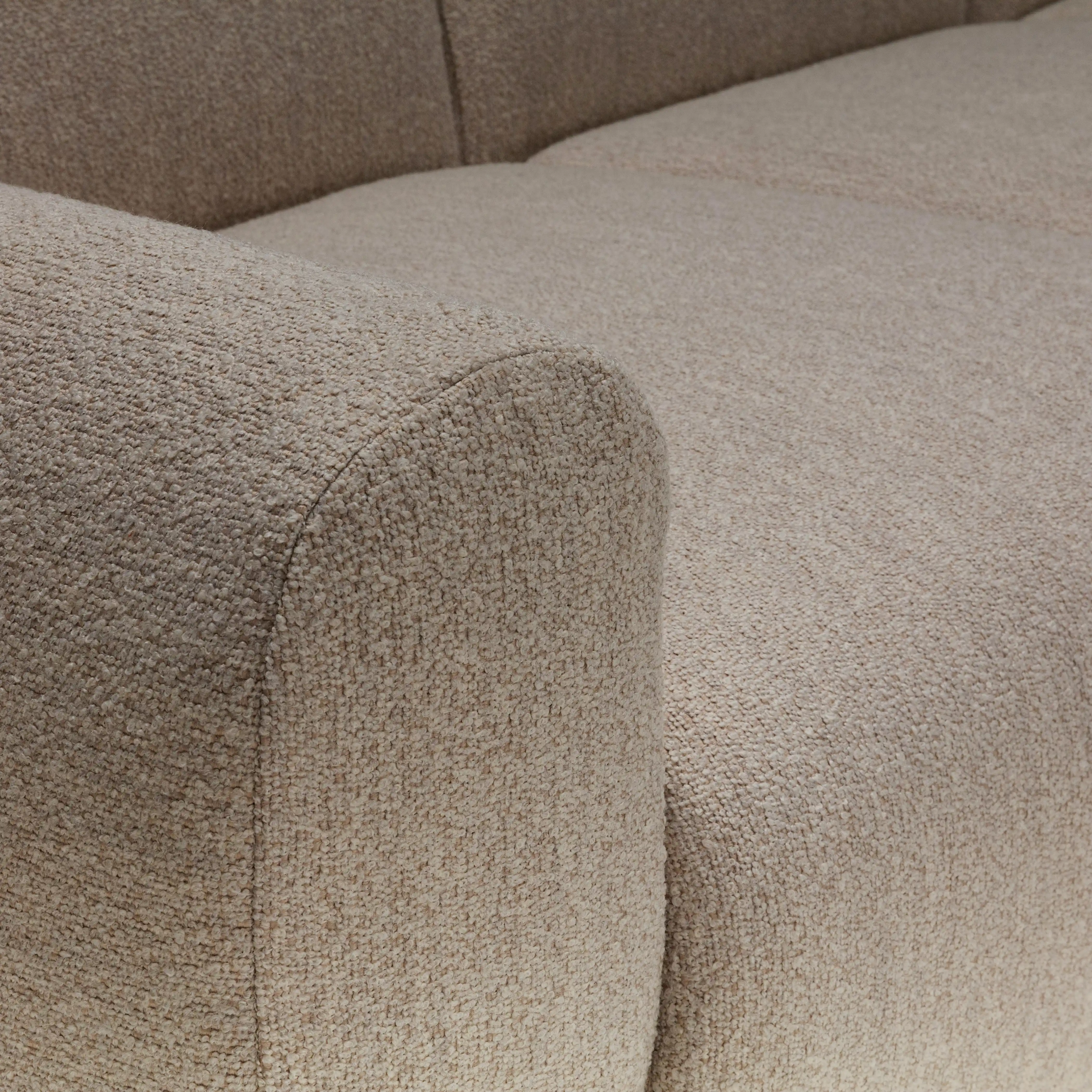 Celeste 3 Seater Left/Right Chaise Sofa | Ecru Boucle - Image 3