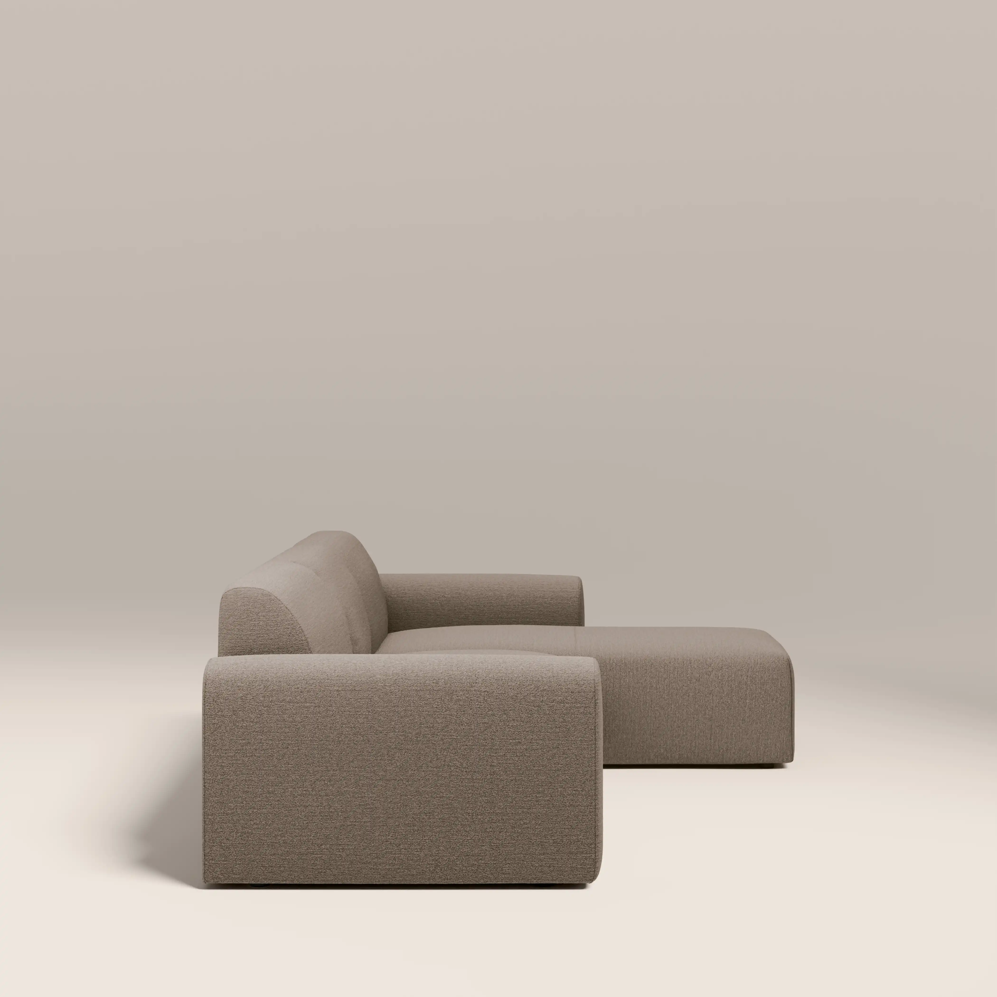 Celeste 3 Seater Left/Right Chaise Sofa | Ecru Boucle - Image 4