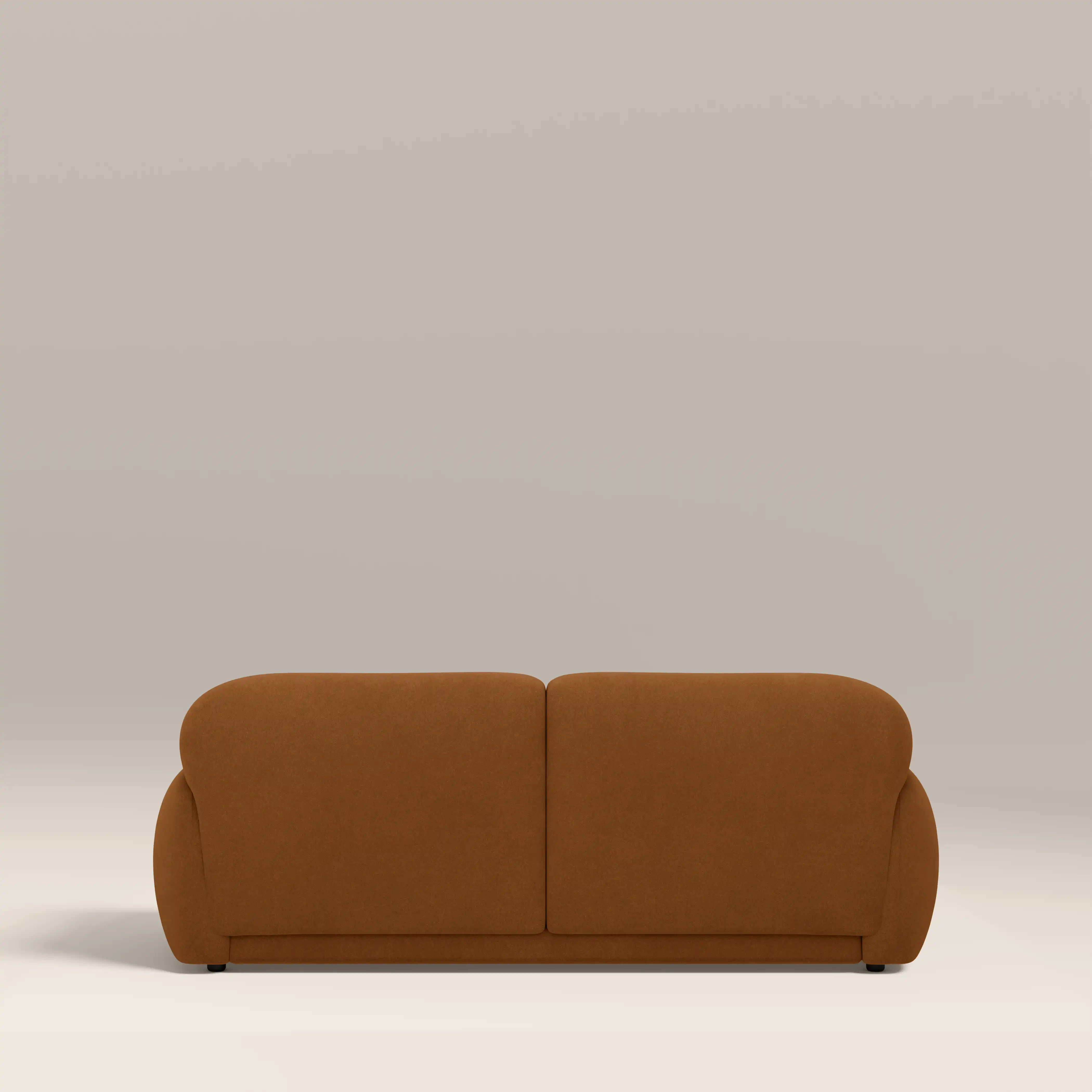 Cloud 2 Seater Sofa | Caramel Brown Sustainable Mohair Velvet - Image 5