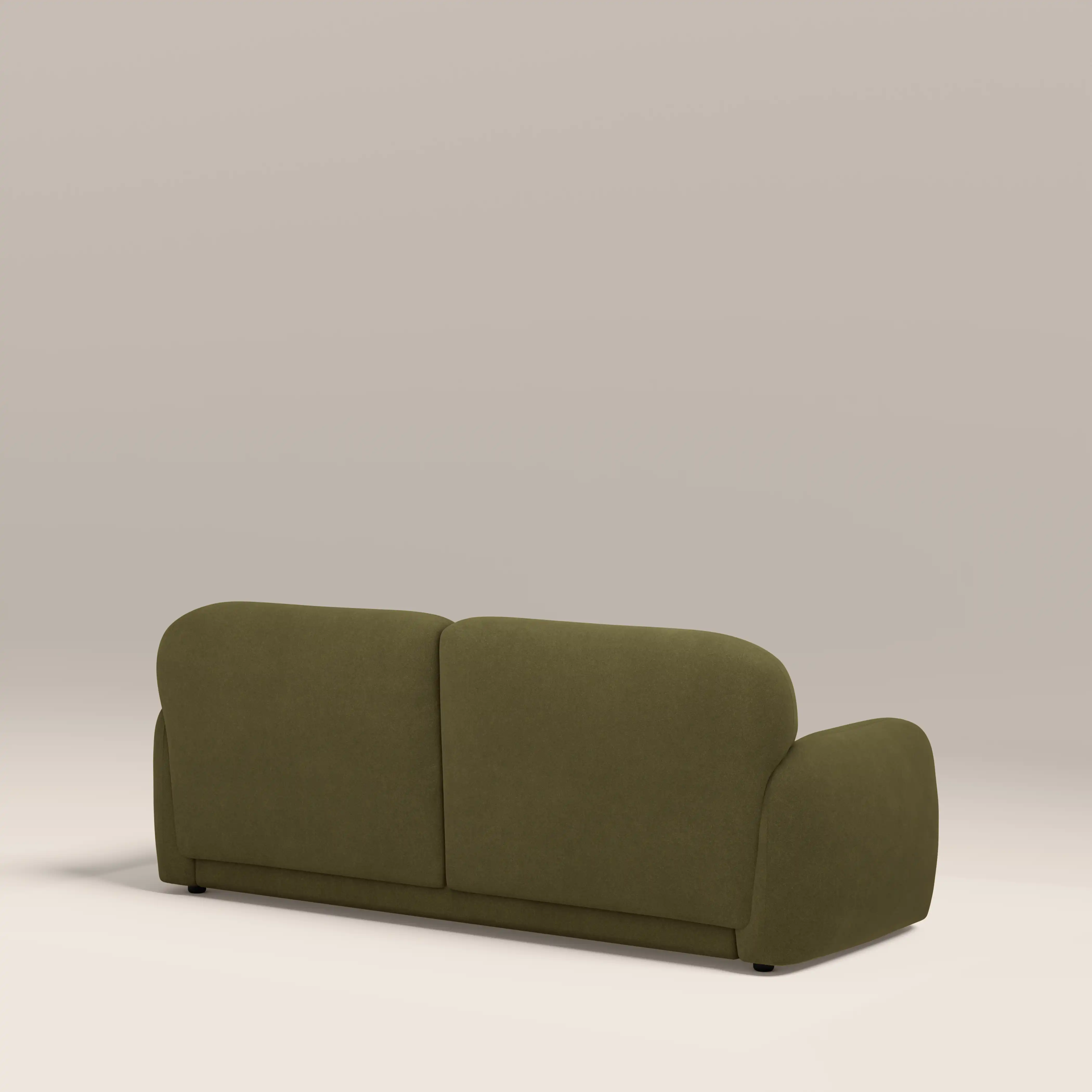 Cloud 2 Seater Sofa | Moss Green Sustainable Mohair Velvet - Image 5