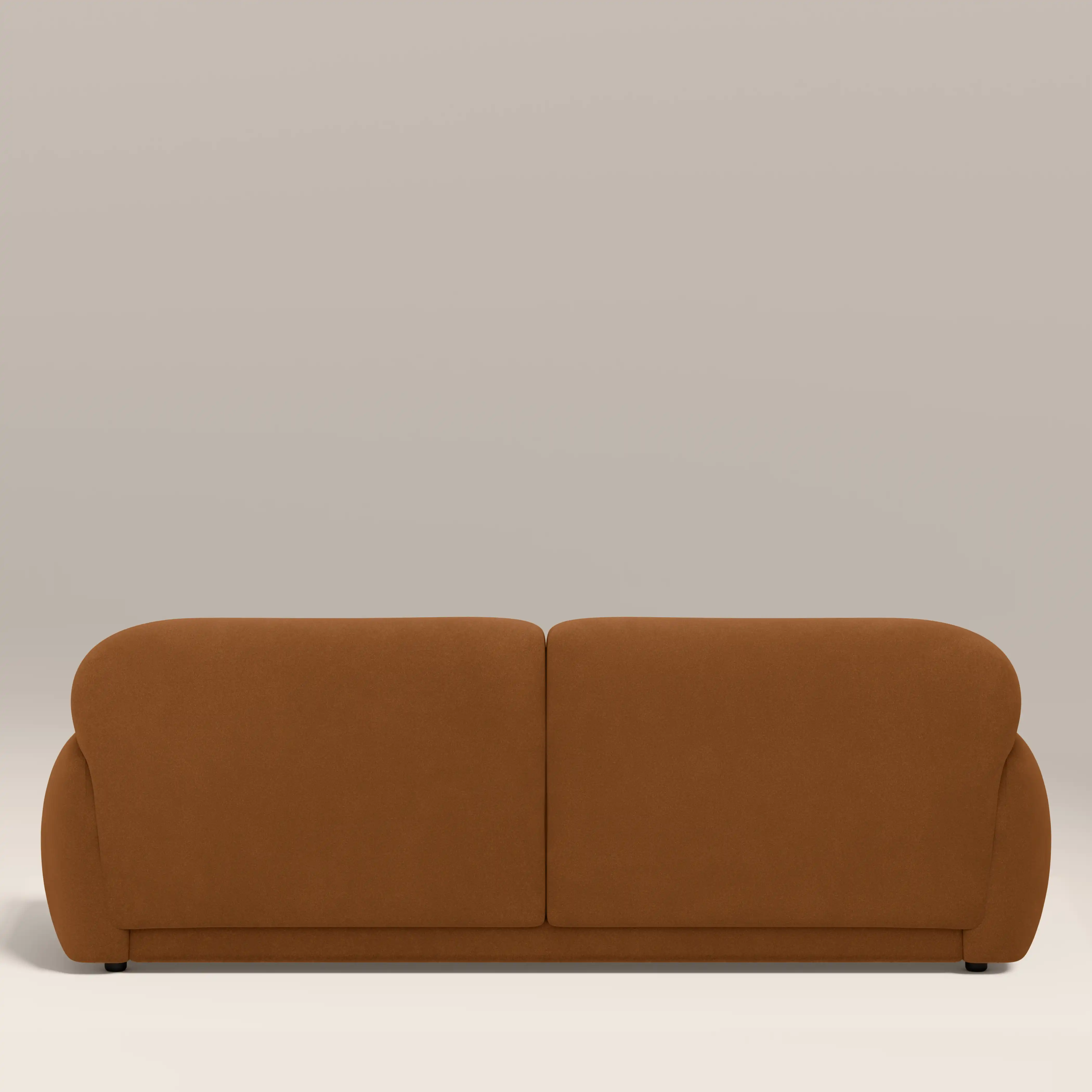 Cloud 3 Seater Sofa | Caramel Brown Sustainable Mohair Velvet - Image 6