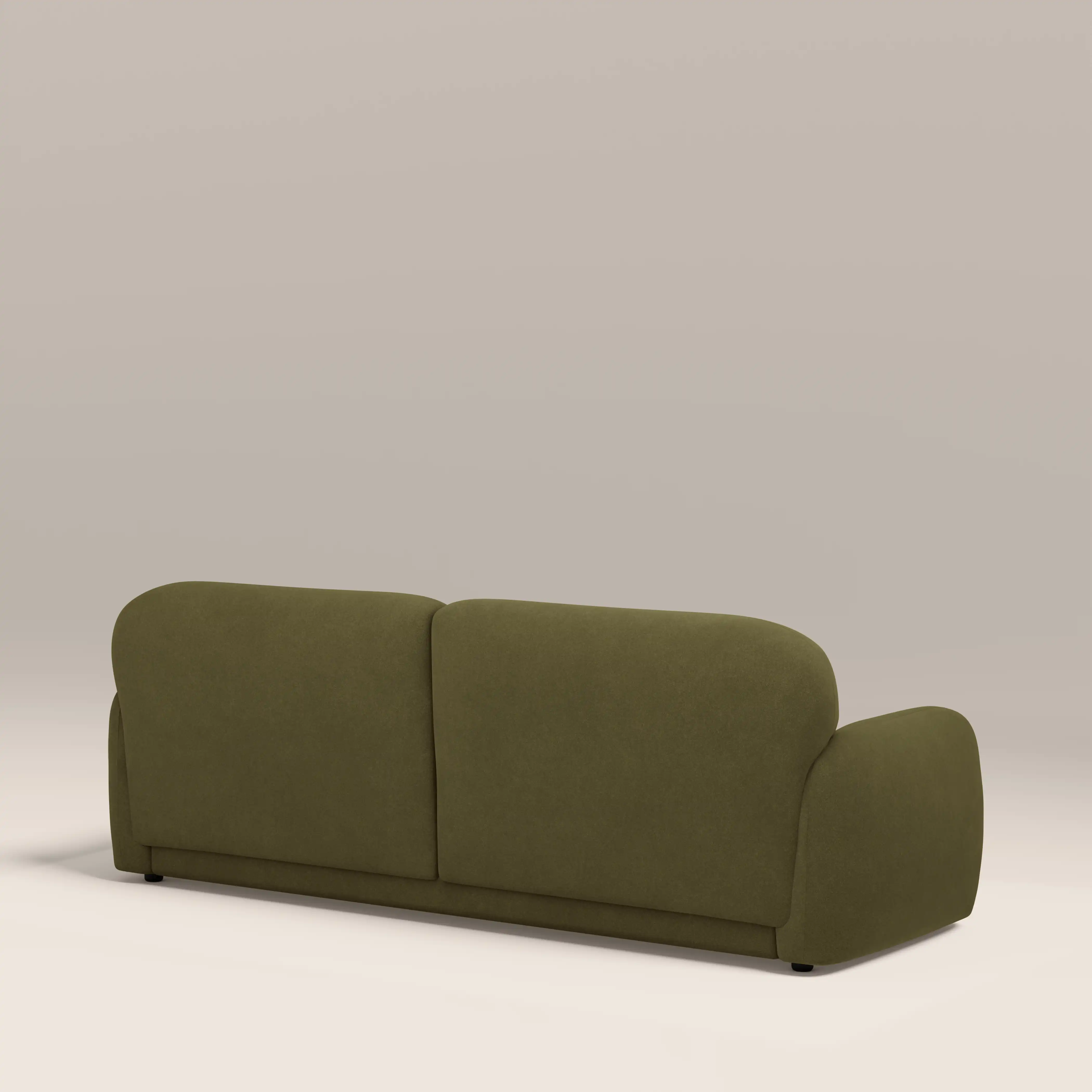 Cloud 3 Seater Sofa | Moss Green Sustainable Mohair Velvet - Image 5