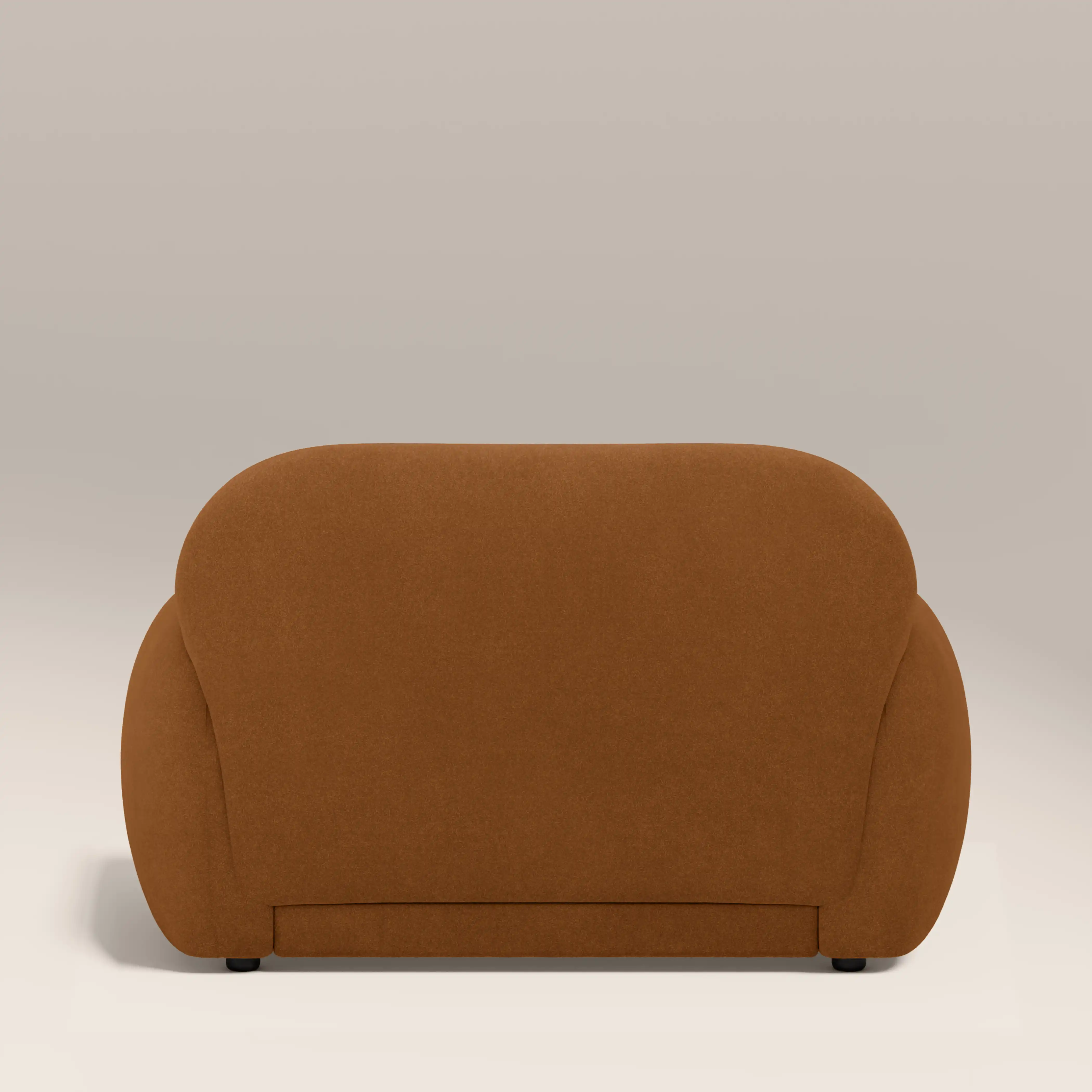 Cloud Armchair | Caramel Brown Sustainable Mohair Velvet - Image 6