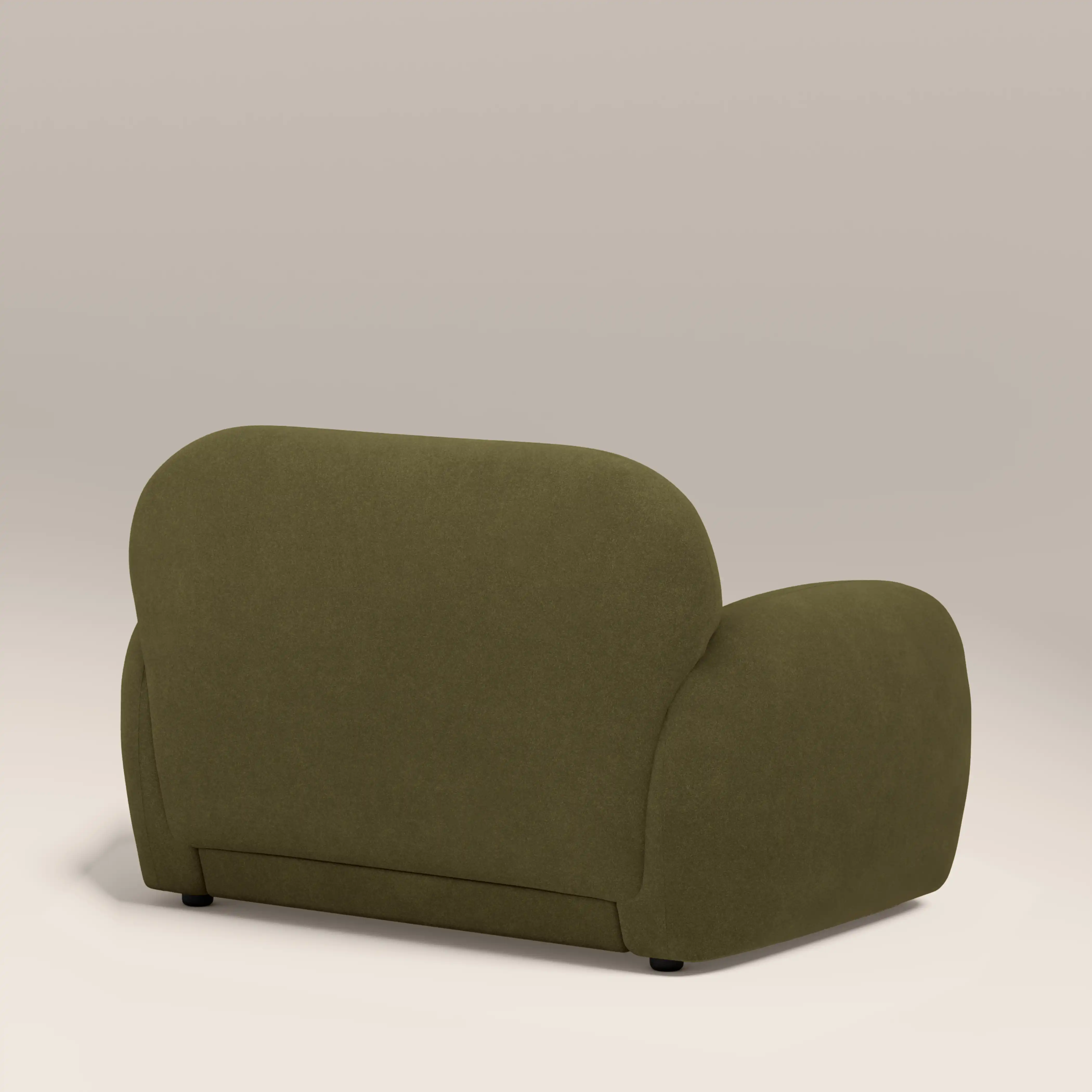 Cloud Armchair | Moss Green Sustainable Mohair Velvet - Image 6
