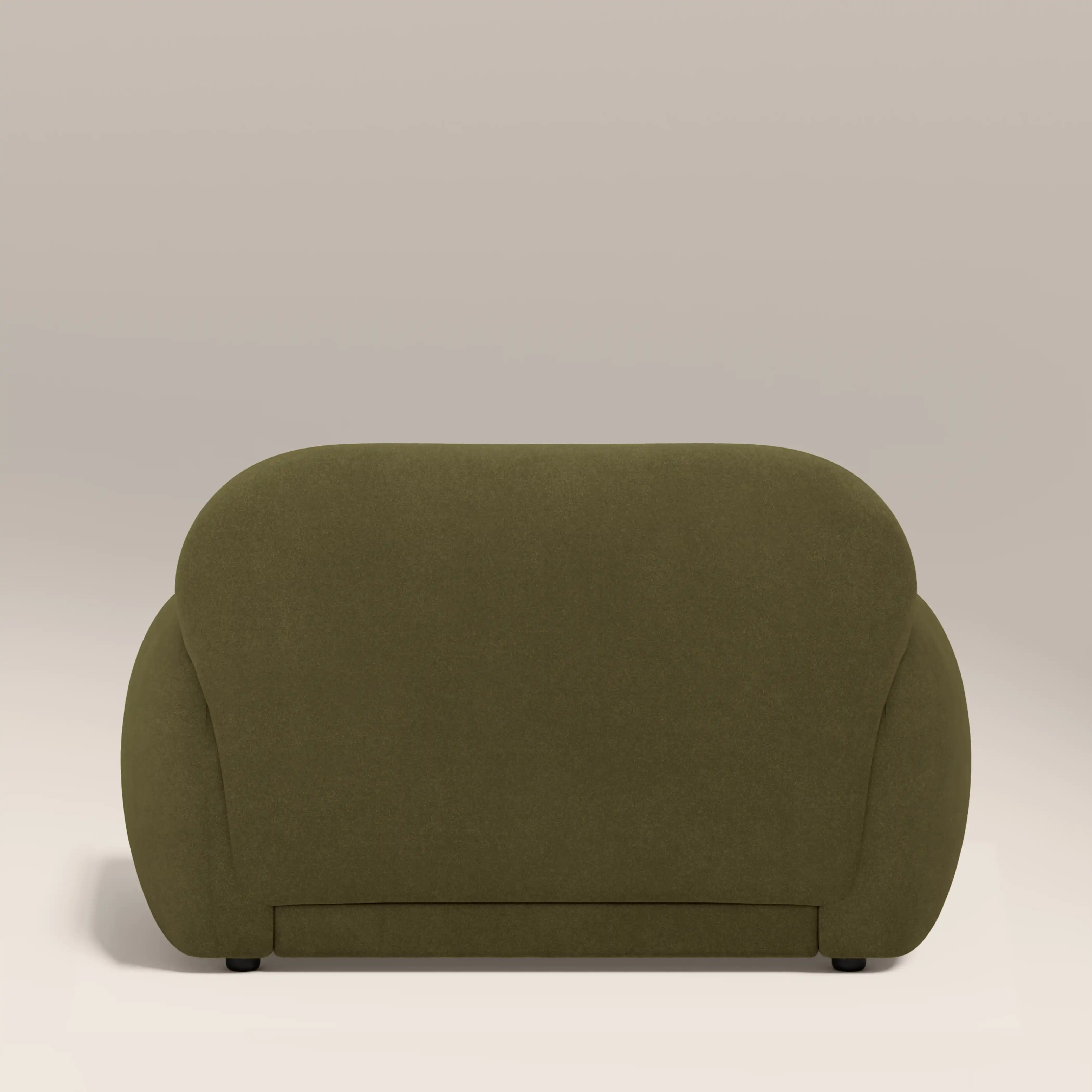 Cloud Armchair | Moss Green Sustainable Mohair Velvet - Image 7