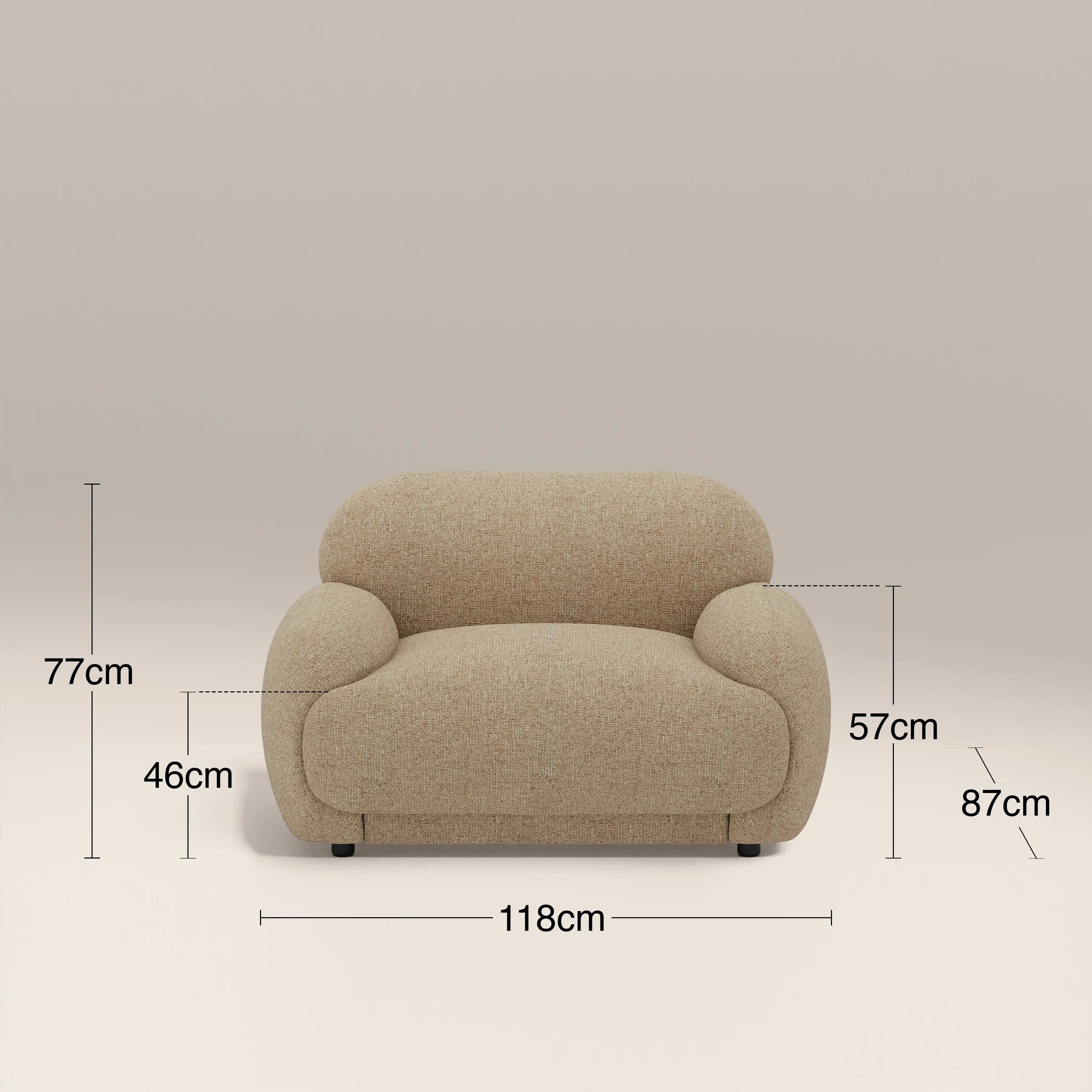 Cloud Armchair | Speckled Latte Boucle - Image 7