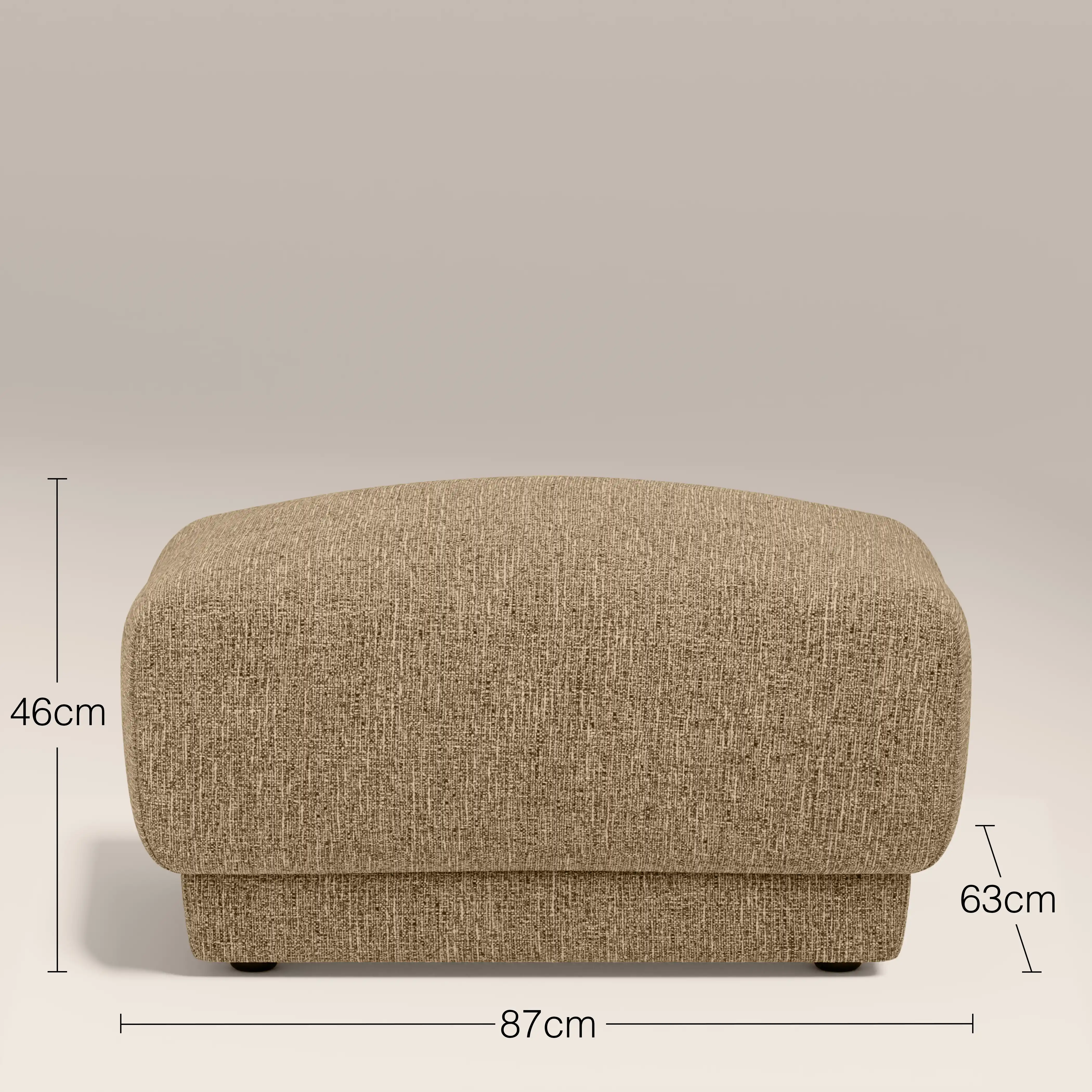 Cloud Footstool | Speckled Cappuccino Boucle - Image 6