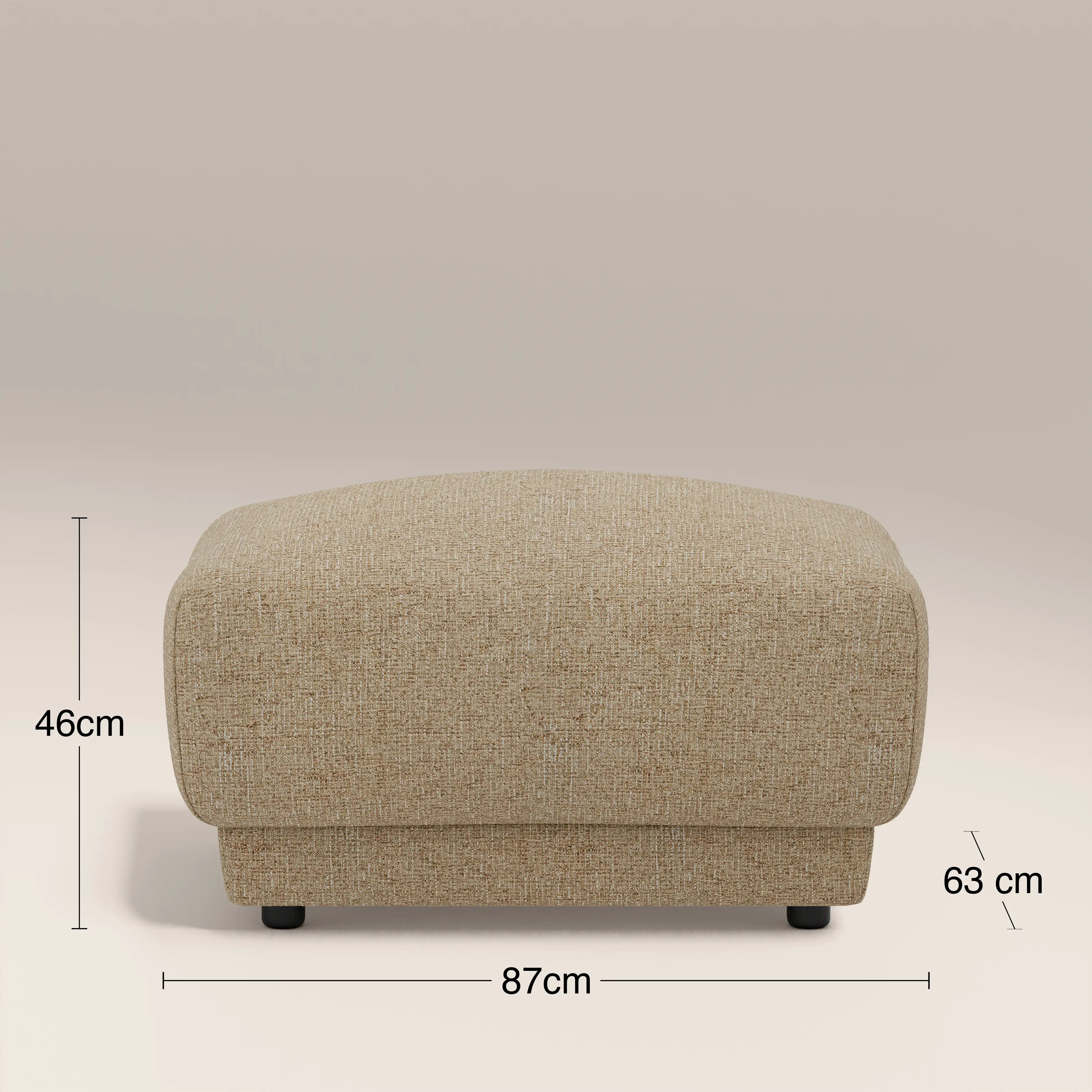 Cloud Footstool | Speckled Latte Boucle - Image 7