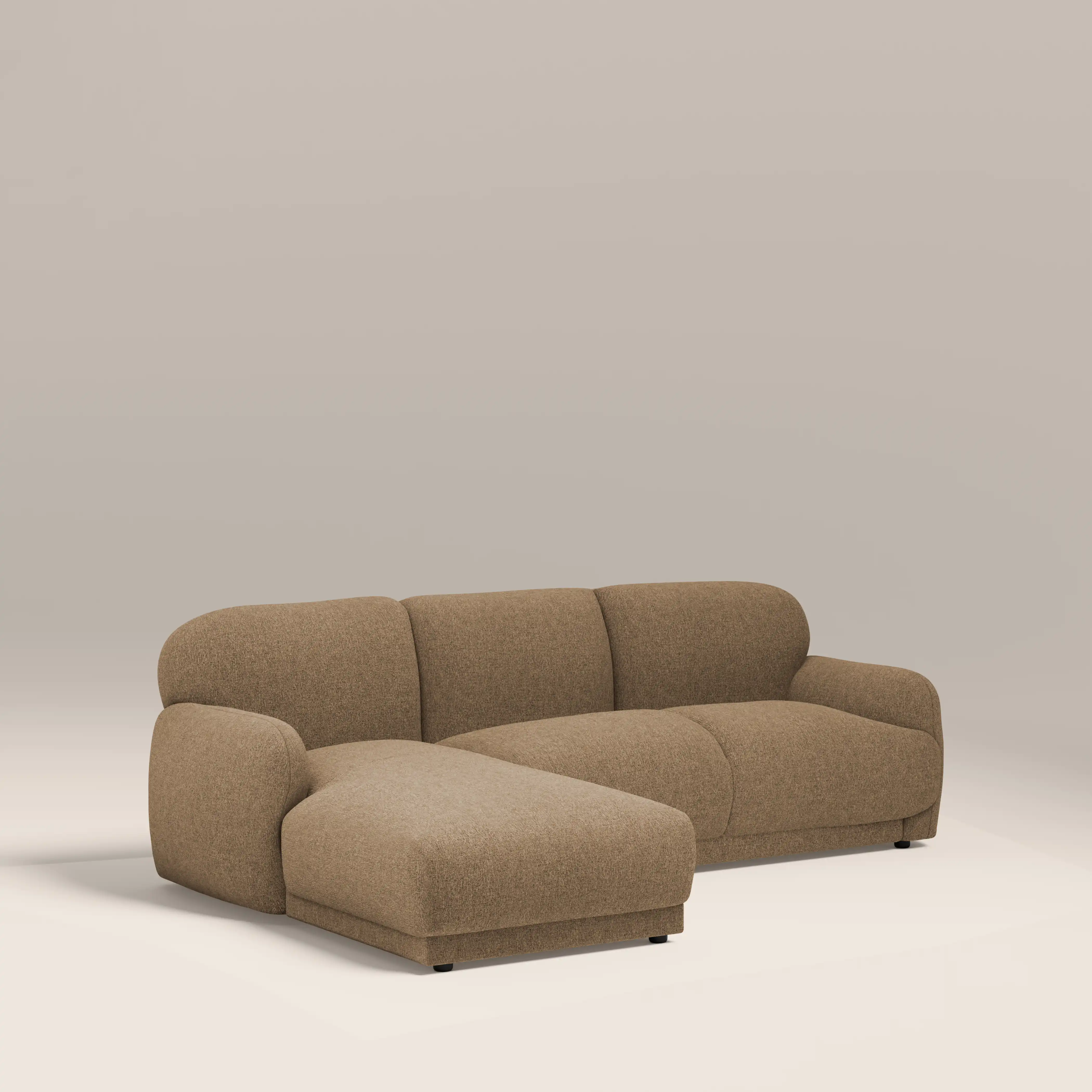 Cloud Left Hand Chaise Sofa | Speckled Cappuccino Boucle - Image 2