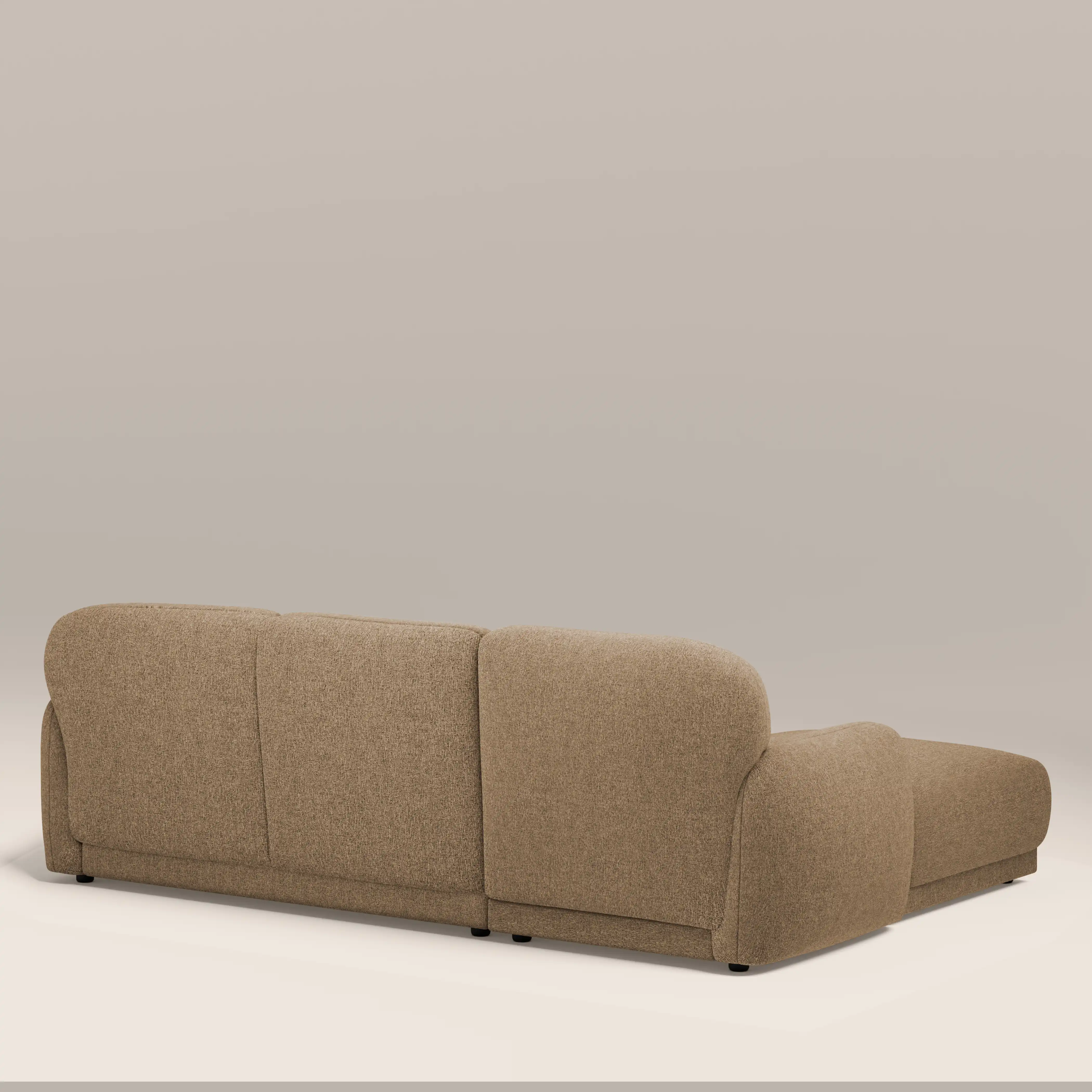 Cloud Left Hand Chaise Sofa | Speckled Cappuccino Boucle - Image 4