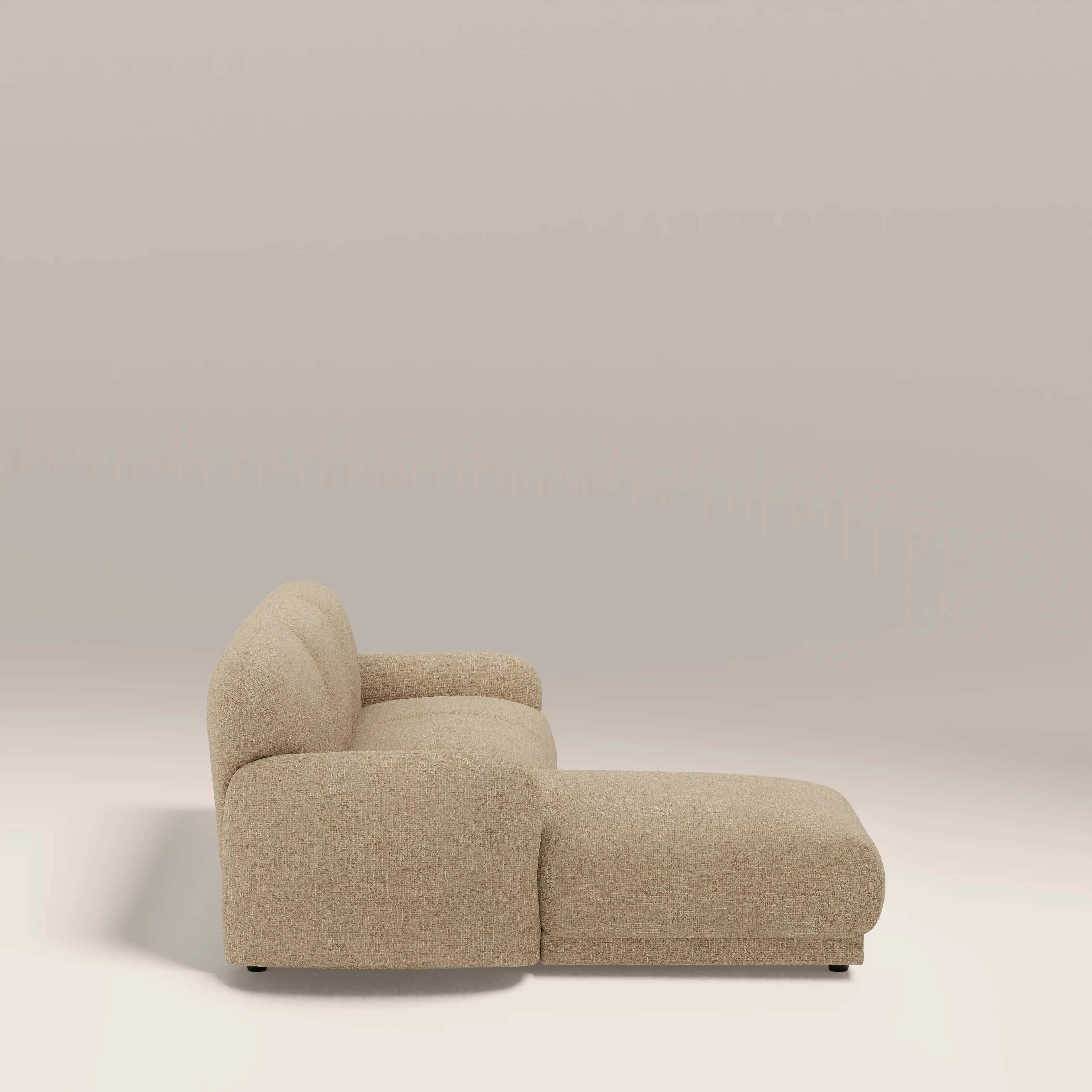 Cloud Left Hand Chaise Sofa | Speckled Latte Boucle - Image 4