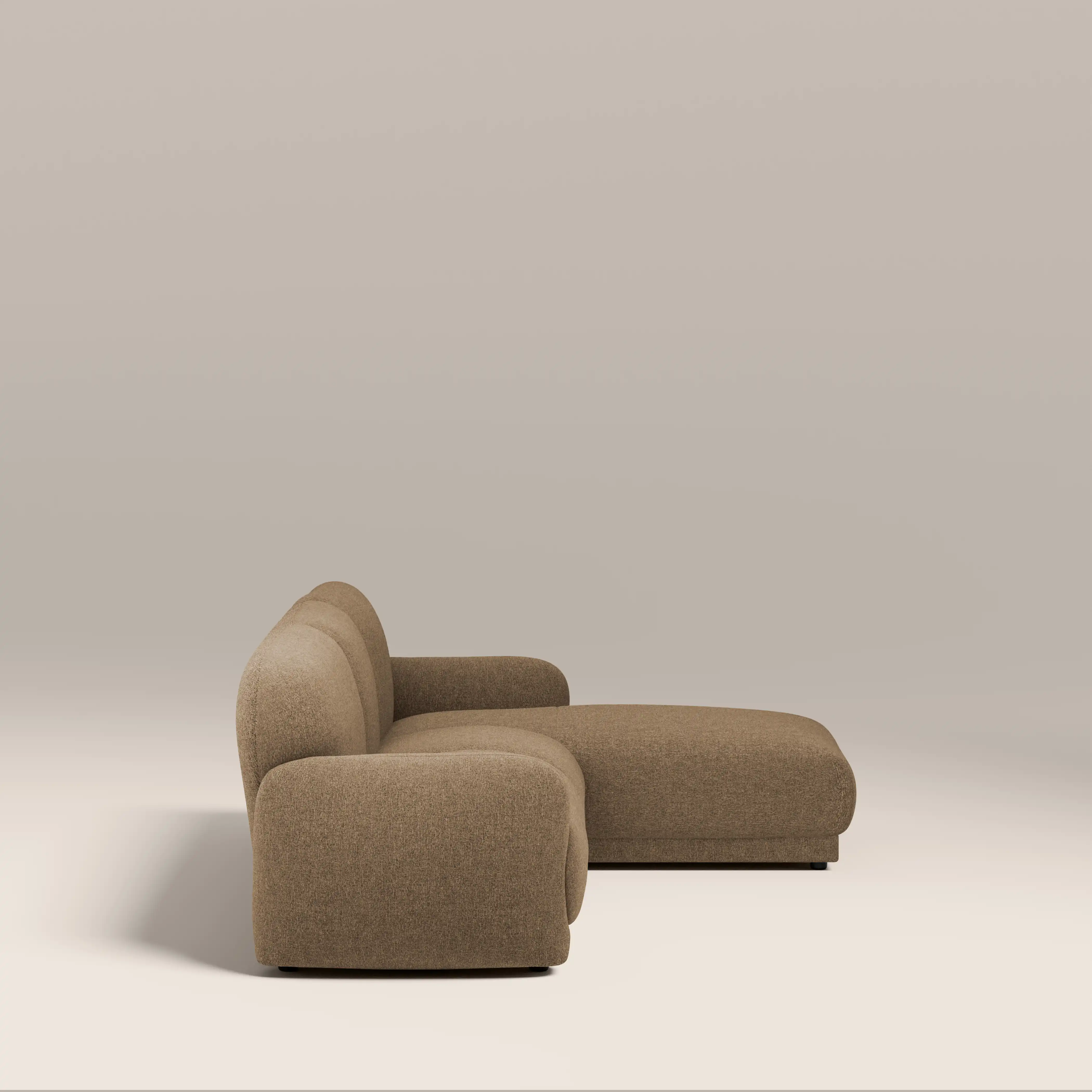 Cloud Right Hand Chaise Sofa | Speckled Cappuccino Boucle - Image 4