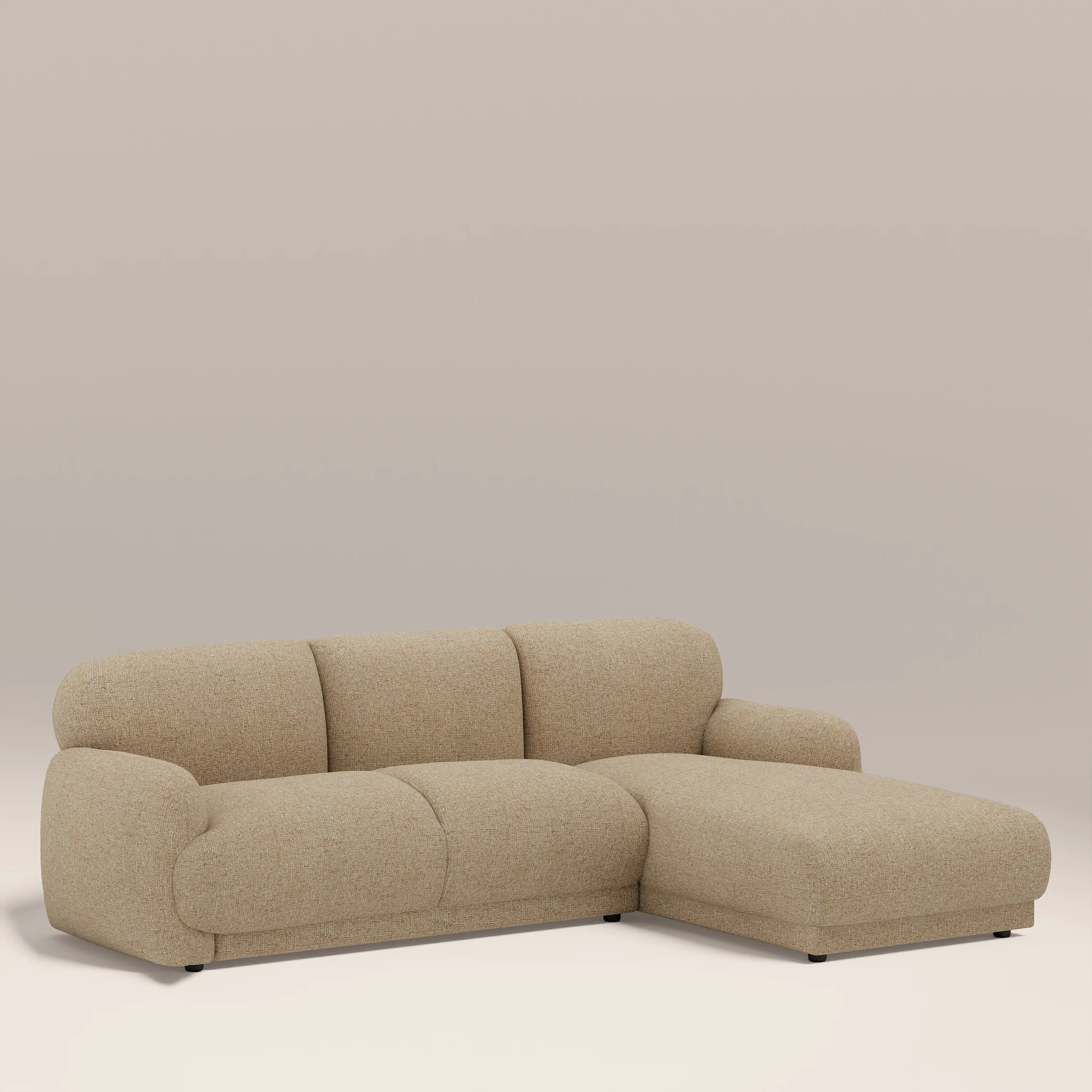 Cloud Right Hand Chaise Sofa | Speckled Latte Boucle - Image 2