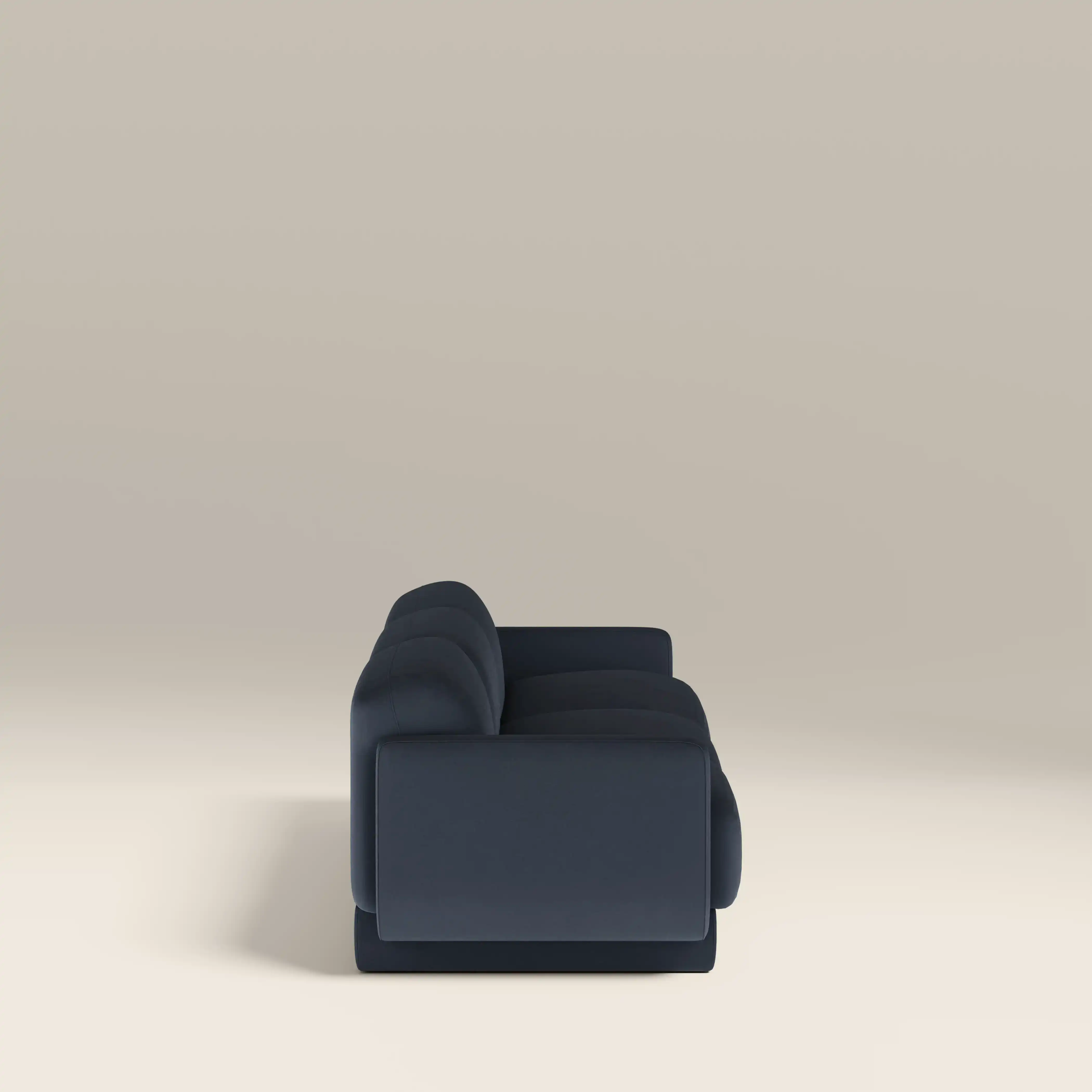 Connick 3 Seater Sofa | Dark Blue Sustainable Velvet - Image 4
