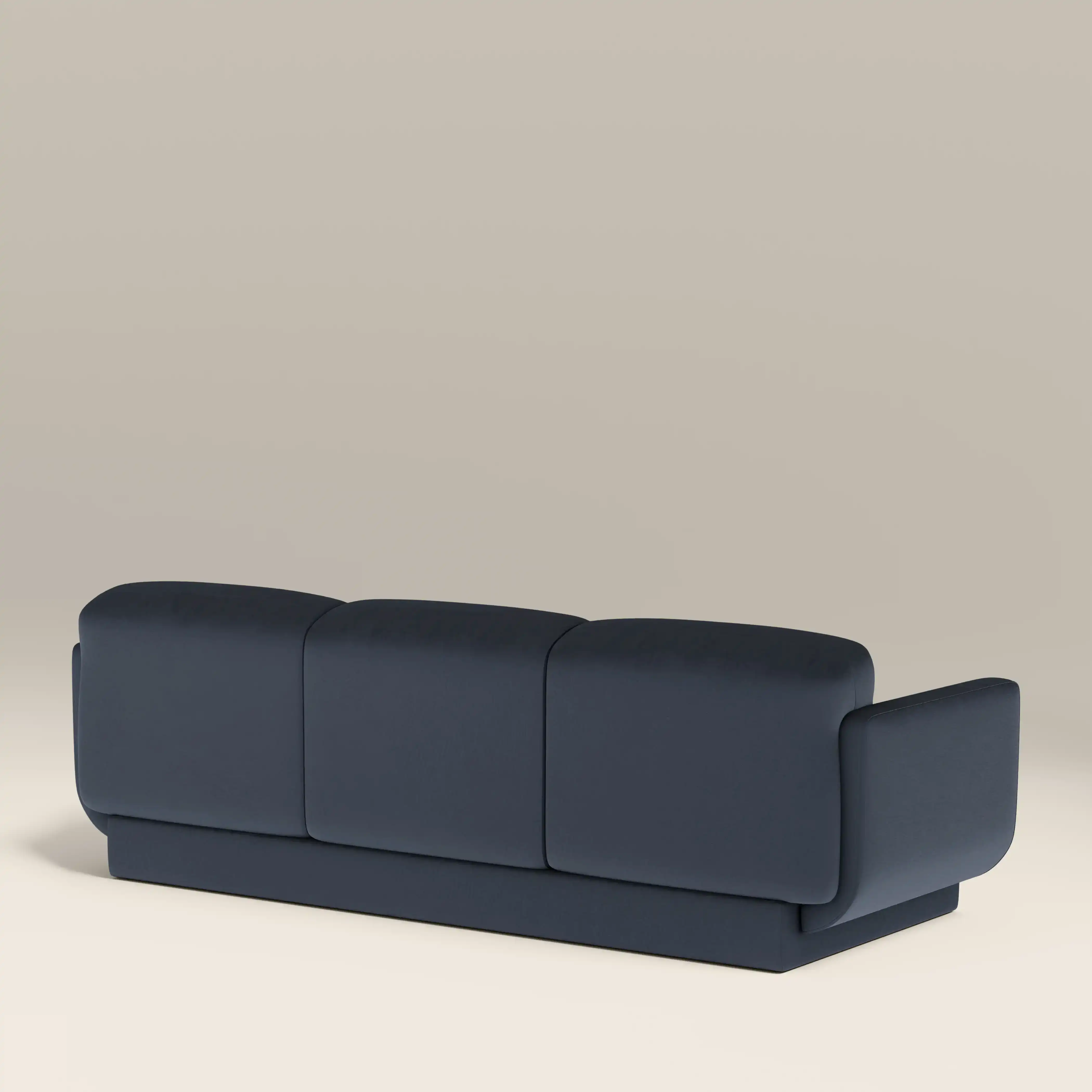 Connick 3 Seater Sofa | Dark Blue Sustainable Velvet - Image 5