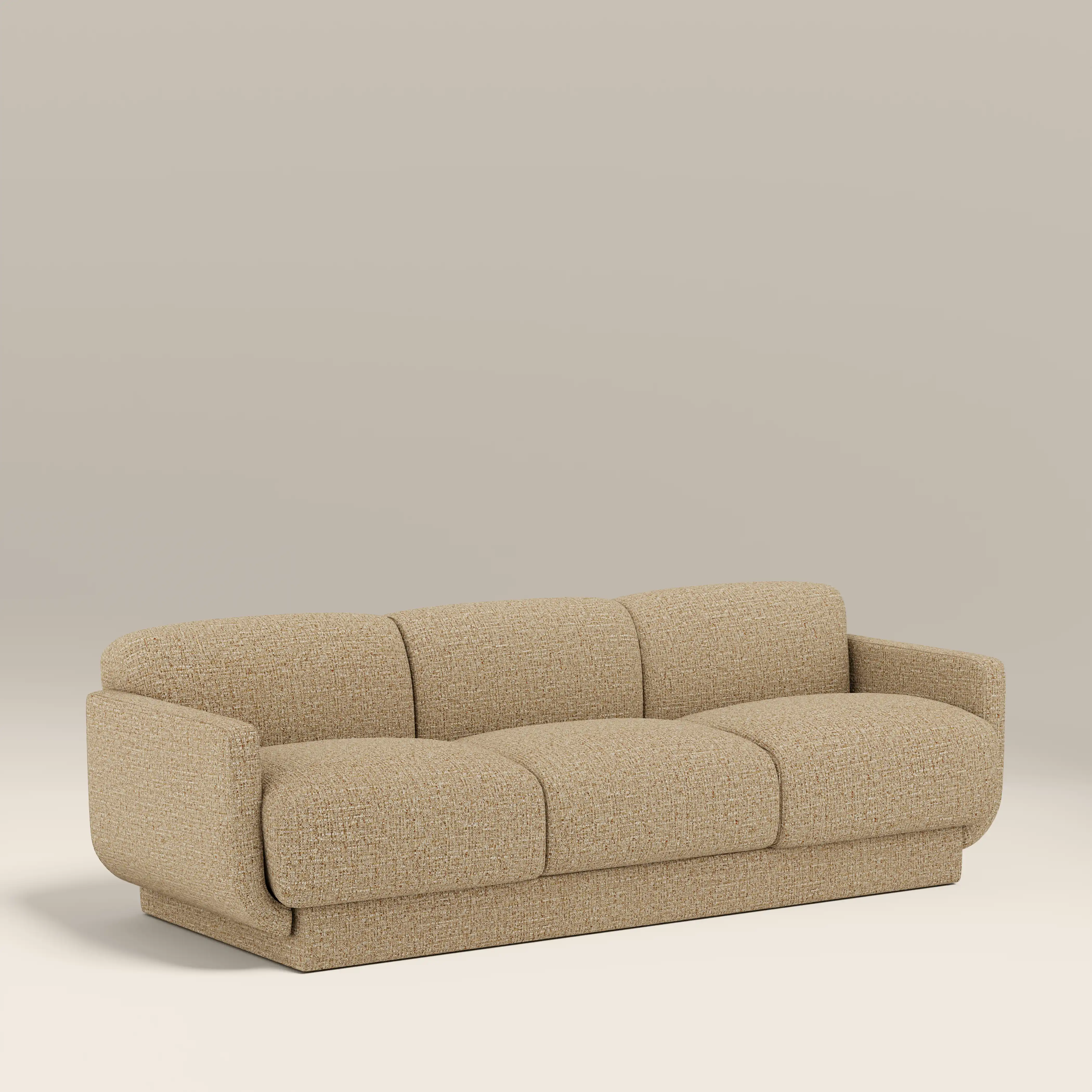 Connick 3 Seater Sofa | Speckled Latte Boucle - Image 2