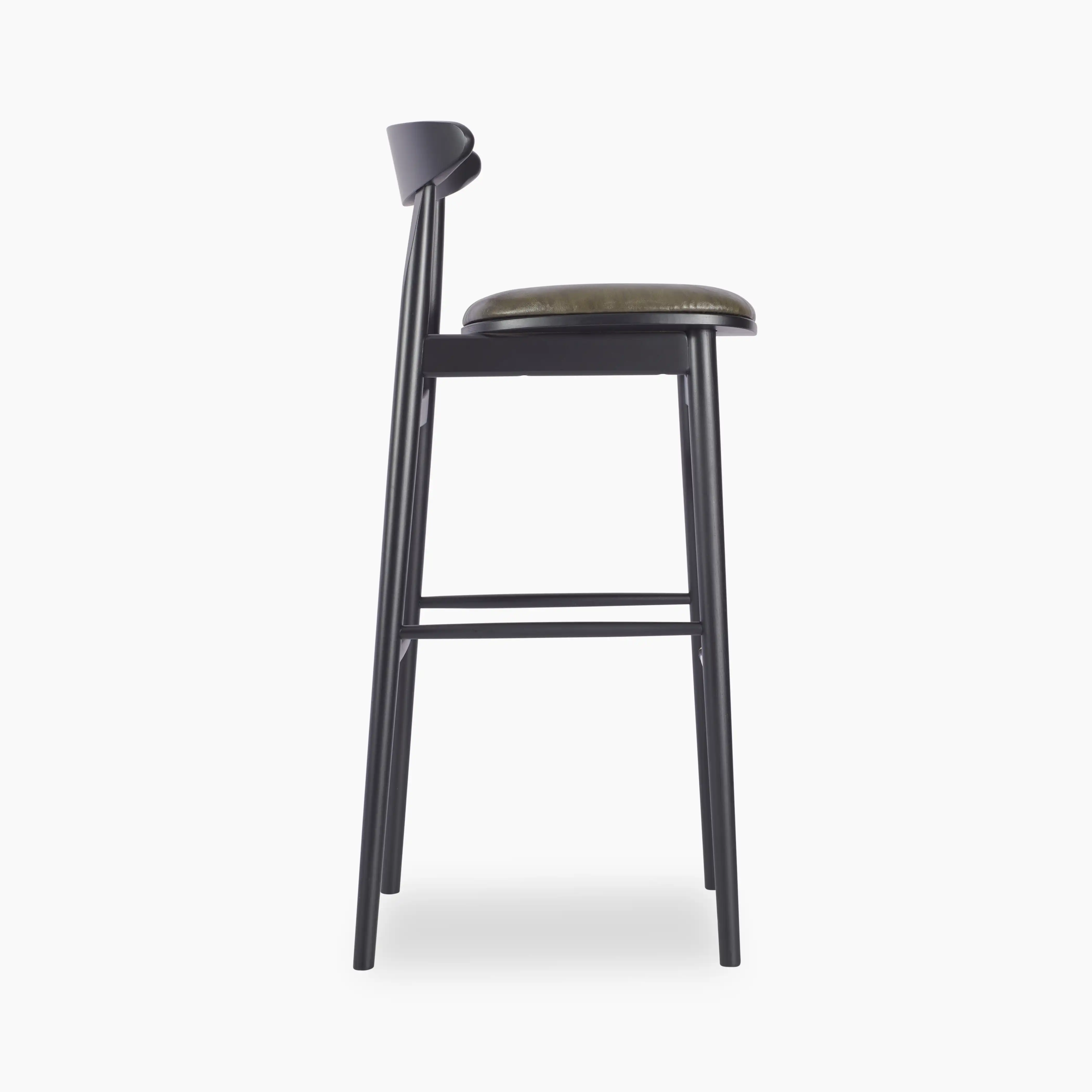 Cruz Wooden Bar Stool - Image 3