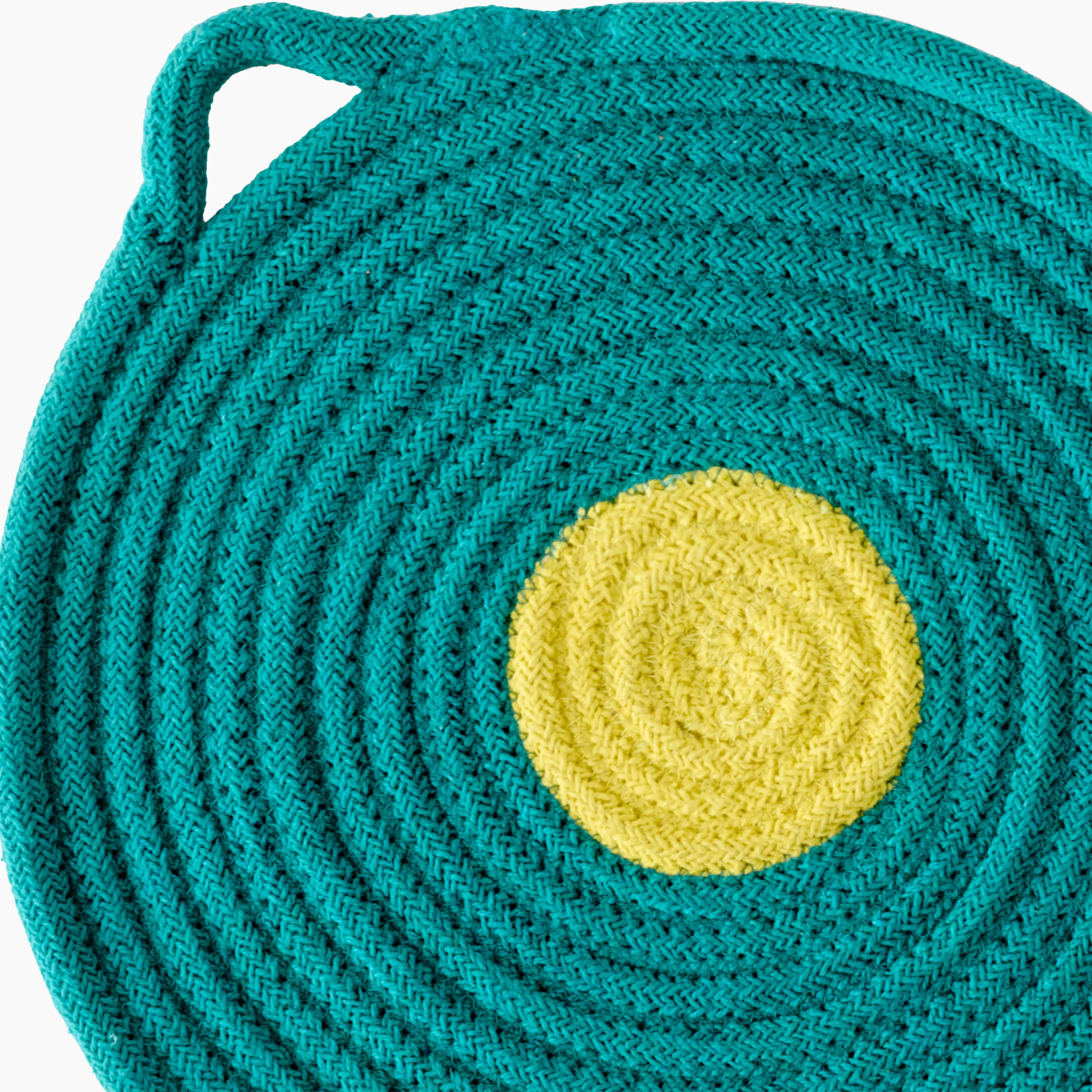 Penn Set of 4 Round Placemats | Green & Yellow - Image 3