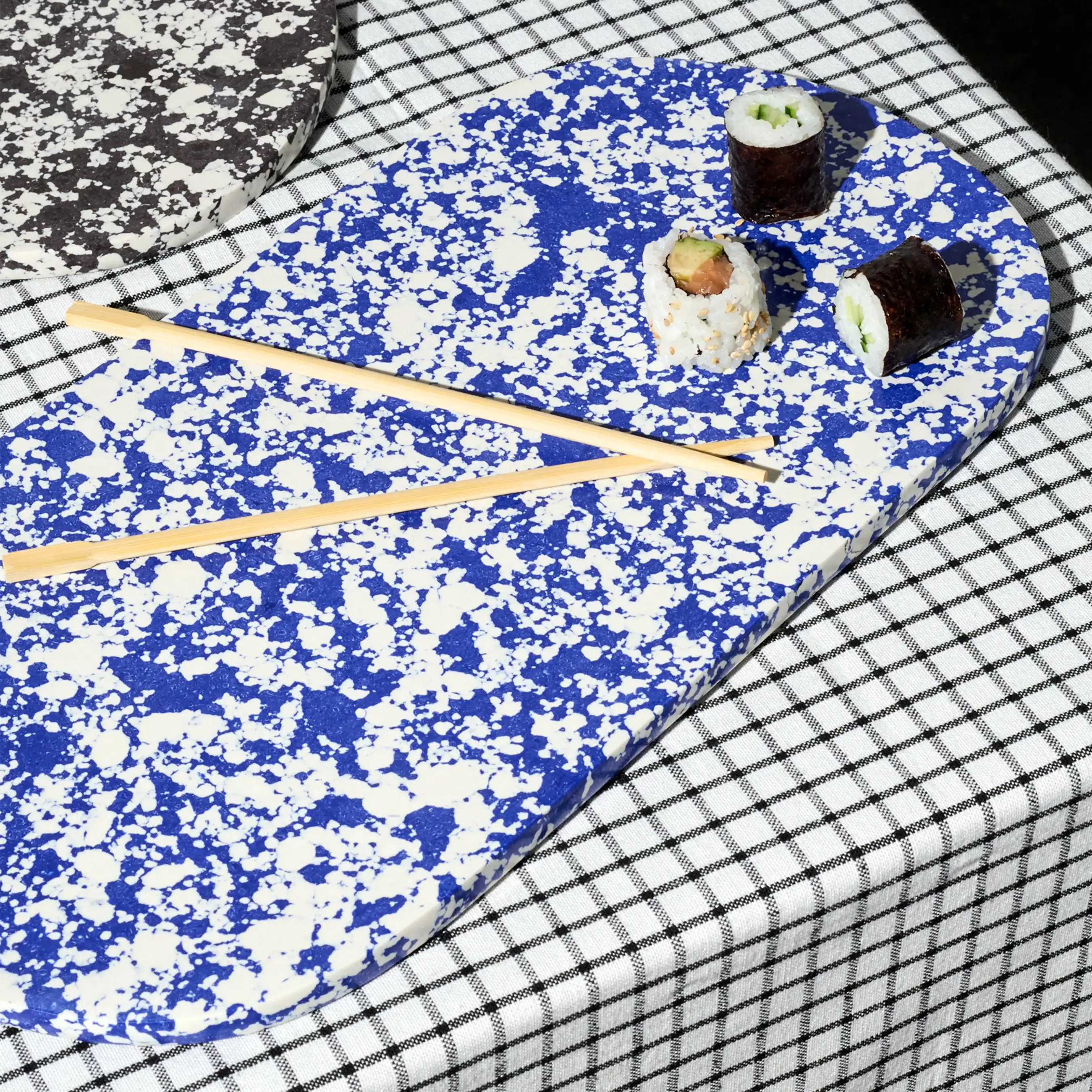 Rock Serving Tray | Cobalt Blue & White - Image 2