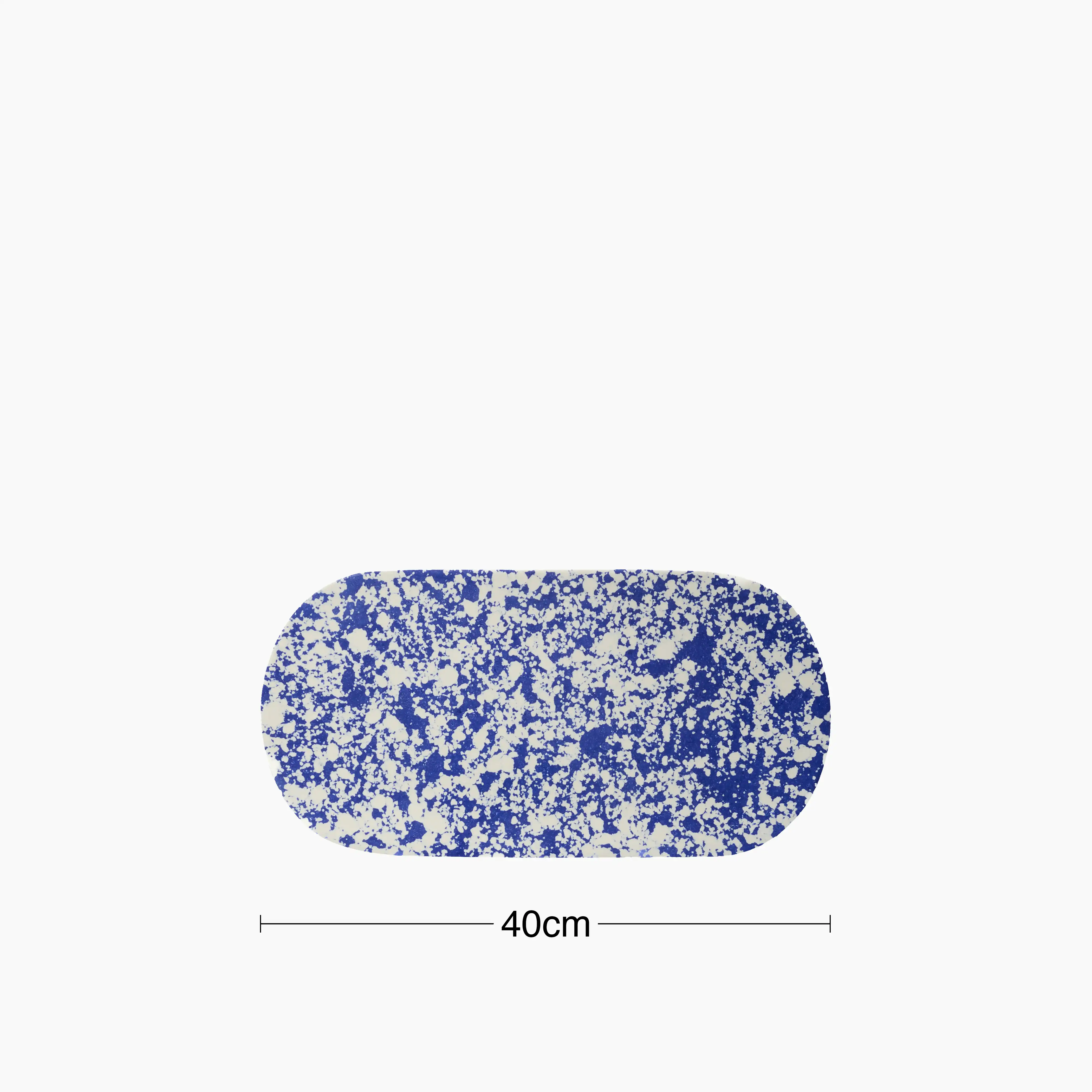 Rock Serving Tray | Cobalt Blue & White - Image 4