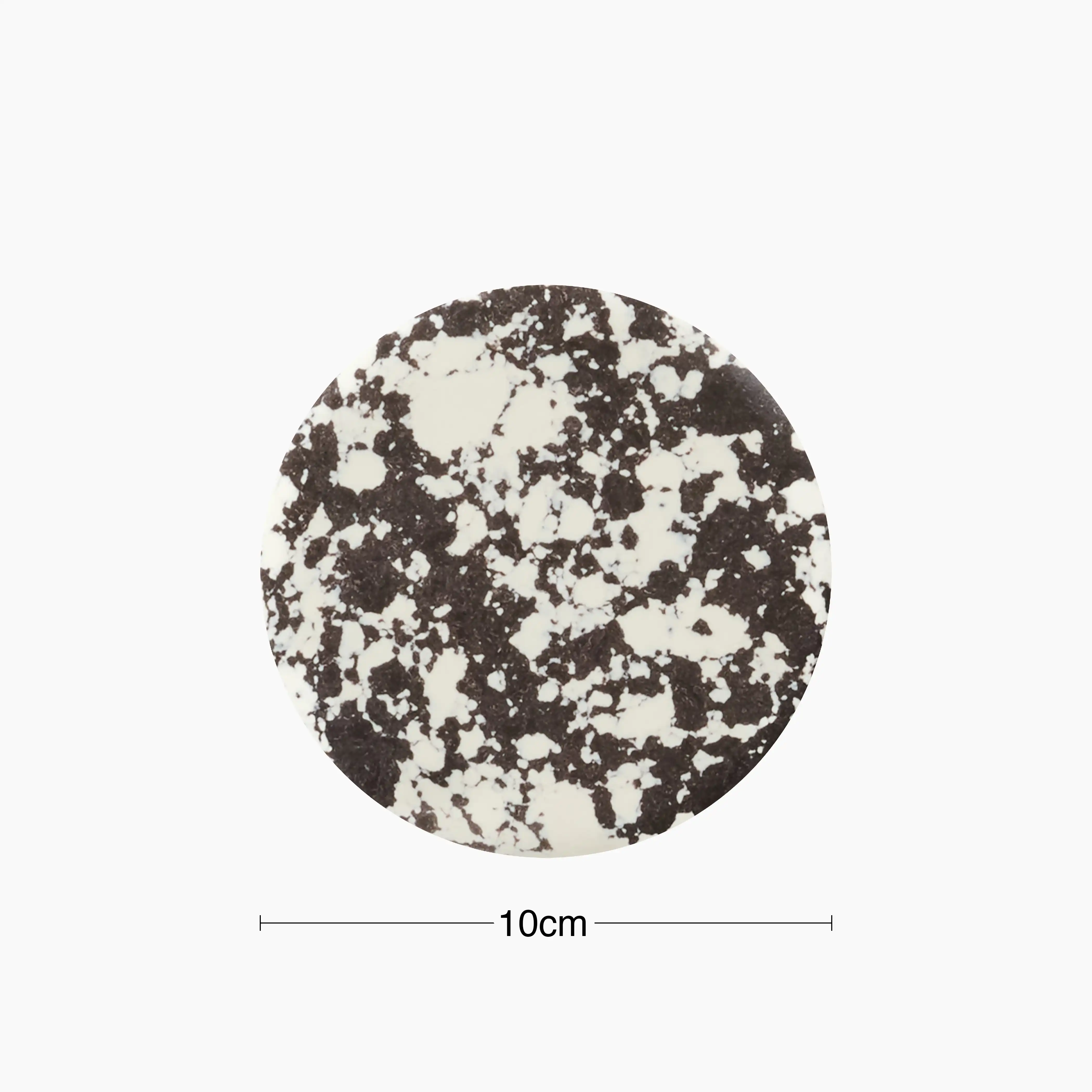 Rock Set of 4 Round Coasters | Black & White - Image 4