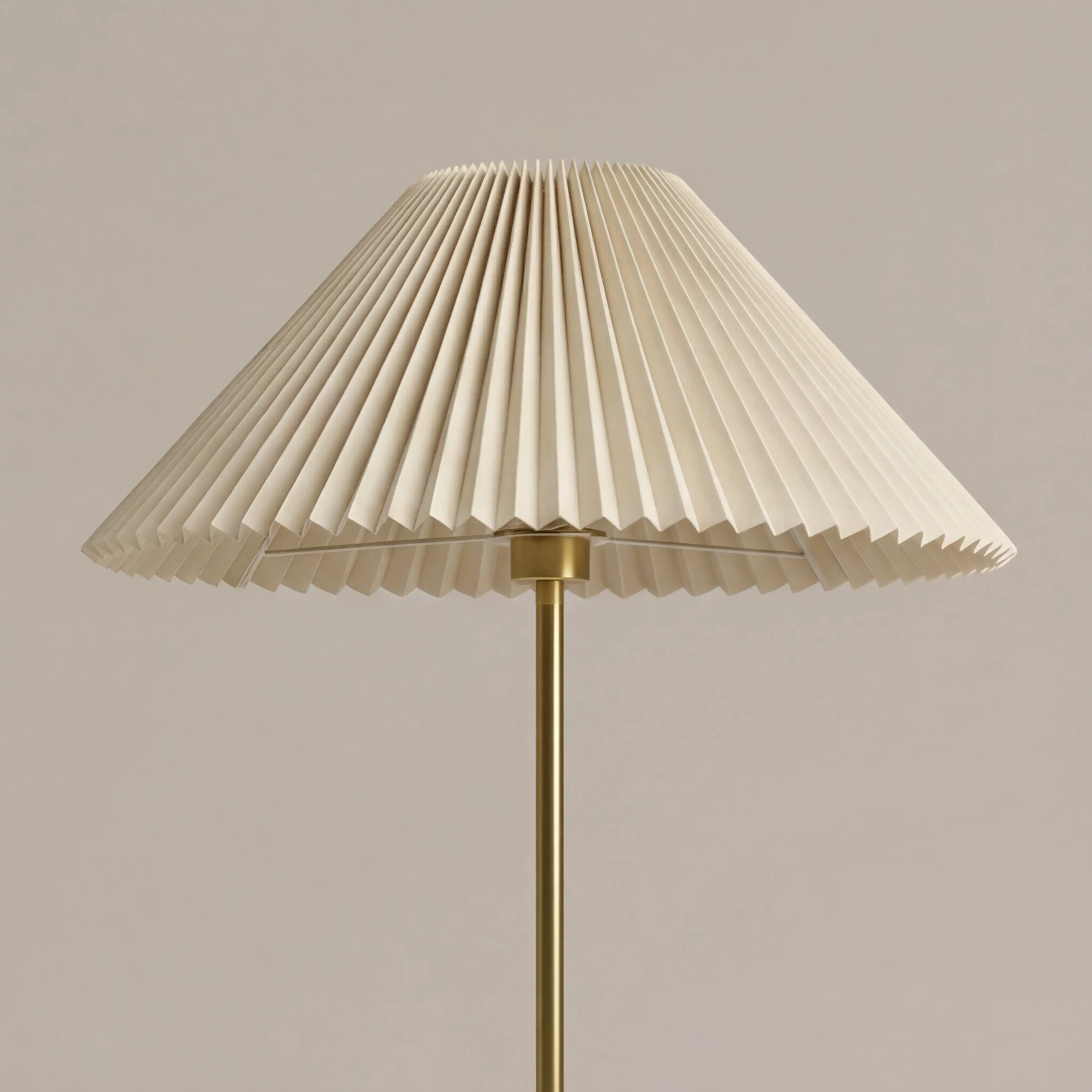 Danika Floor Lamp | Natural Linen & Walnut - Image 5