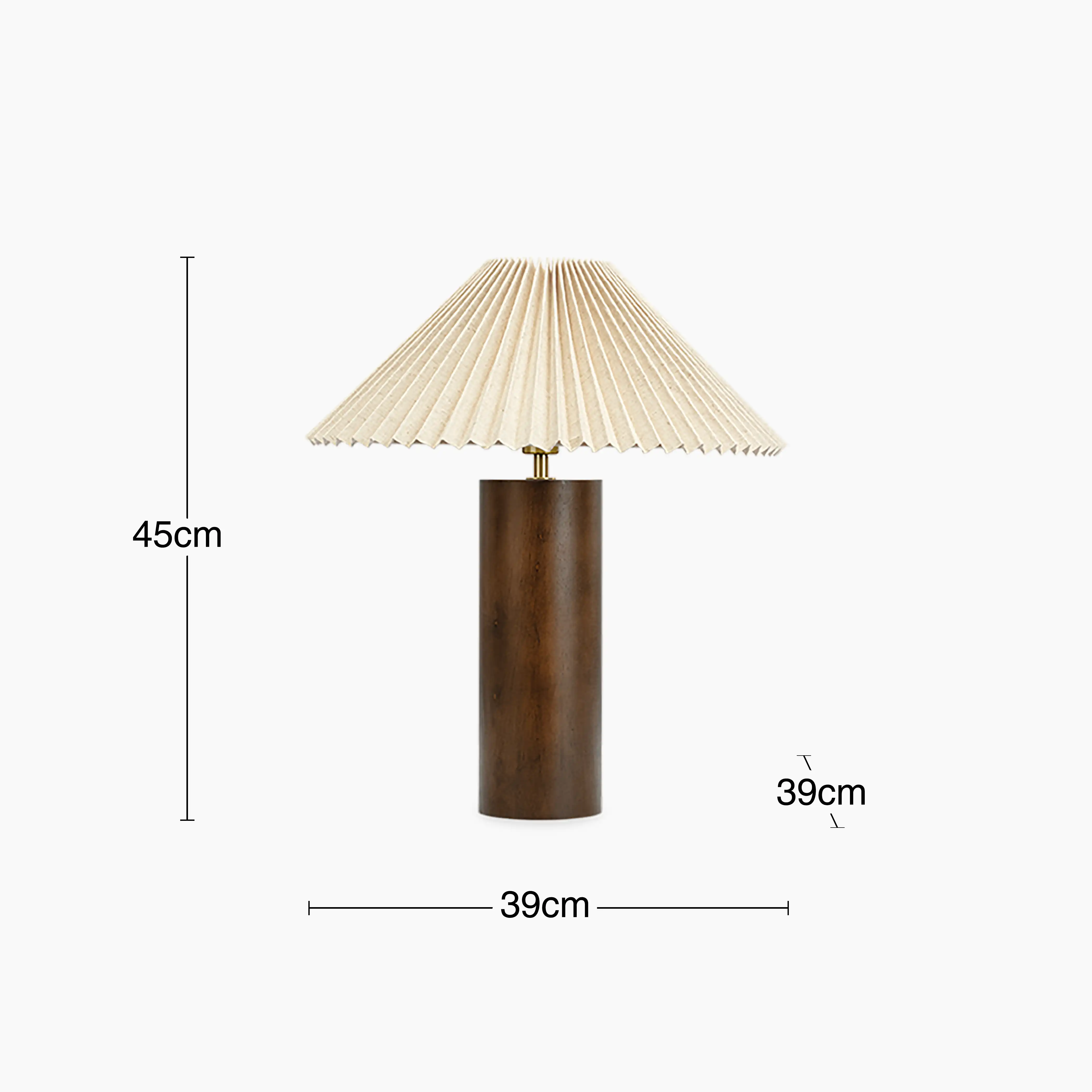 Danika Table Lamp | Natural Linen & Walnut - Image 6