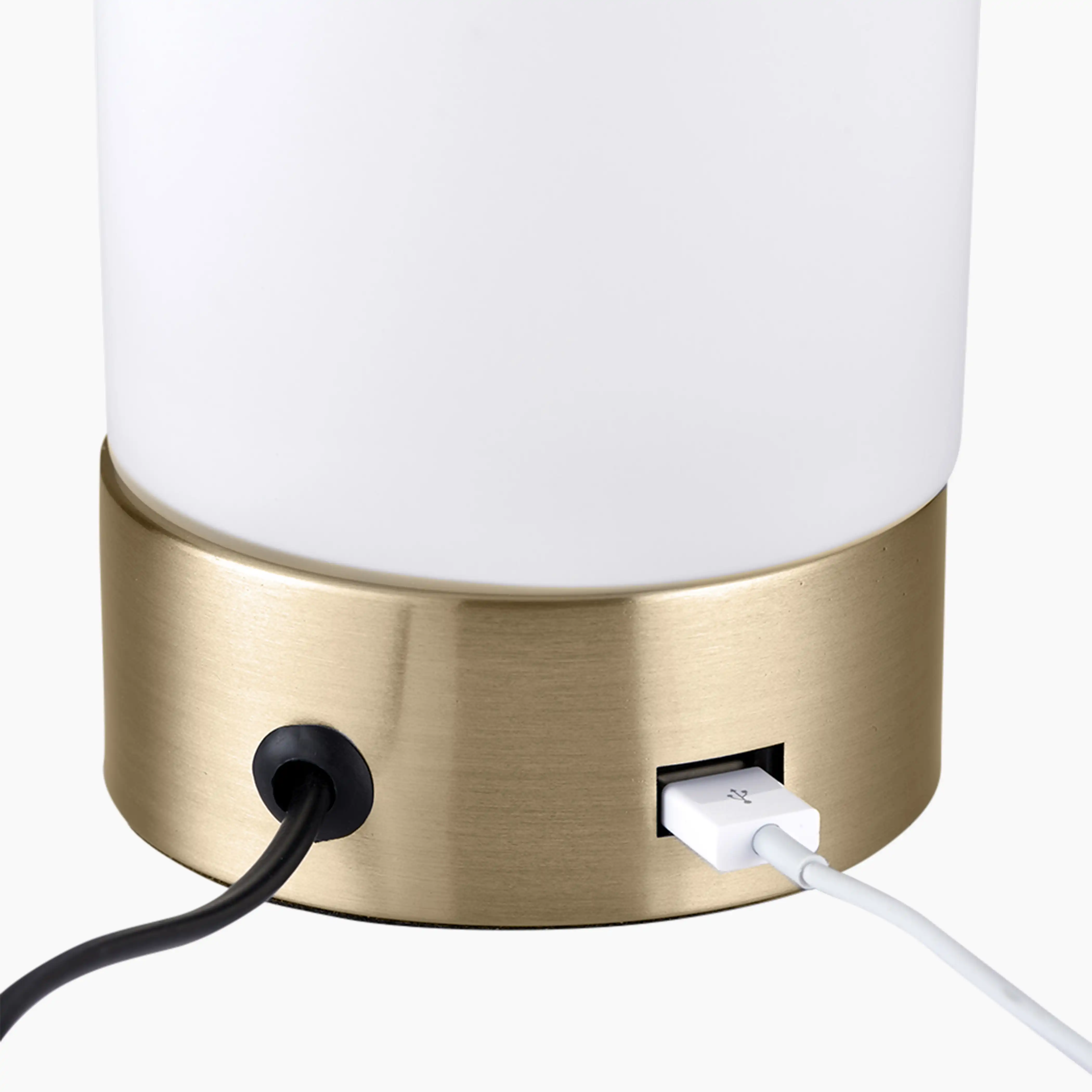 Dara Table Lamp | Opal & Brass - Image 3