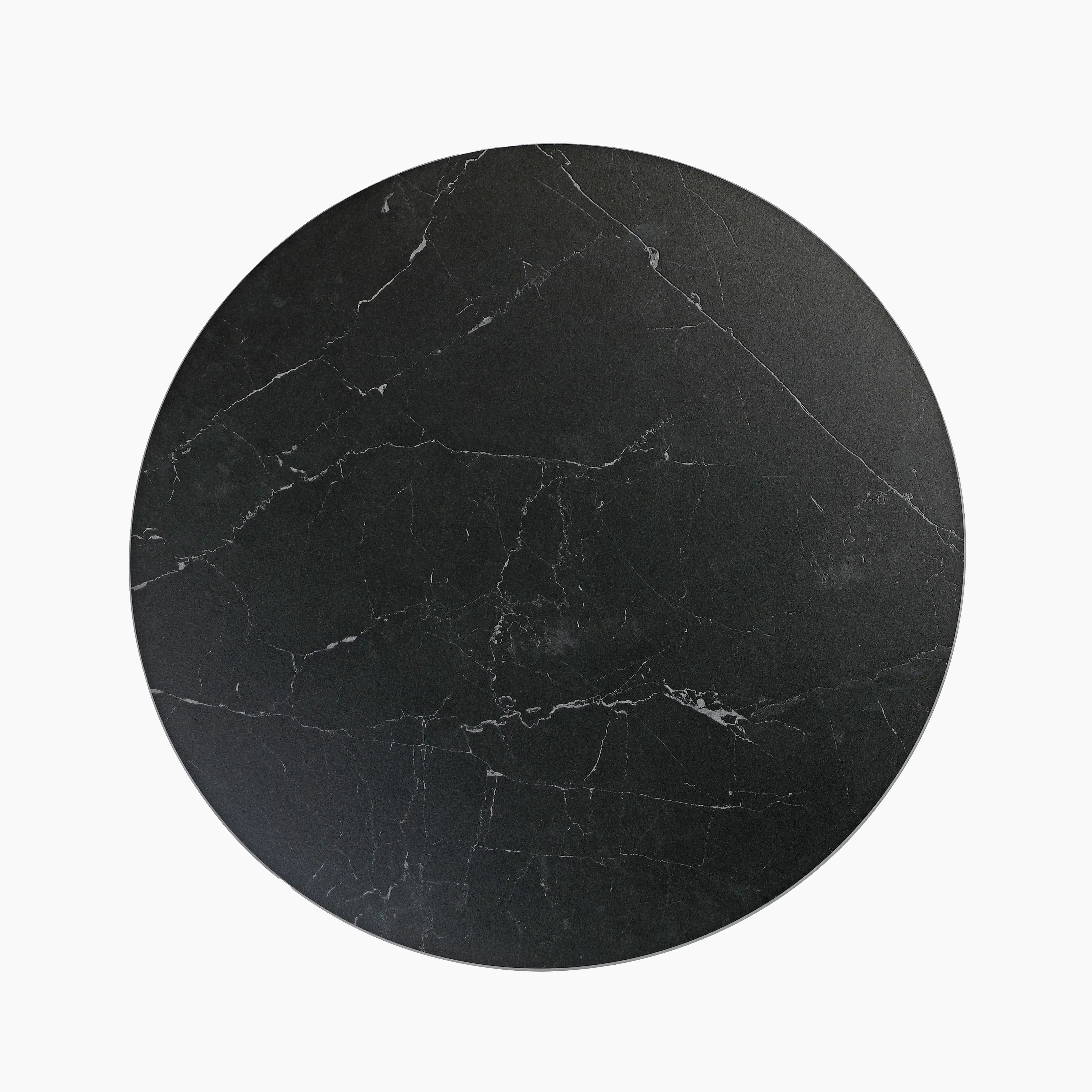 Delina Round Table Top | Black Sintered Stone - Image 2