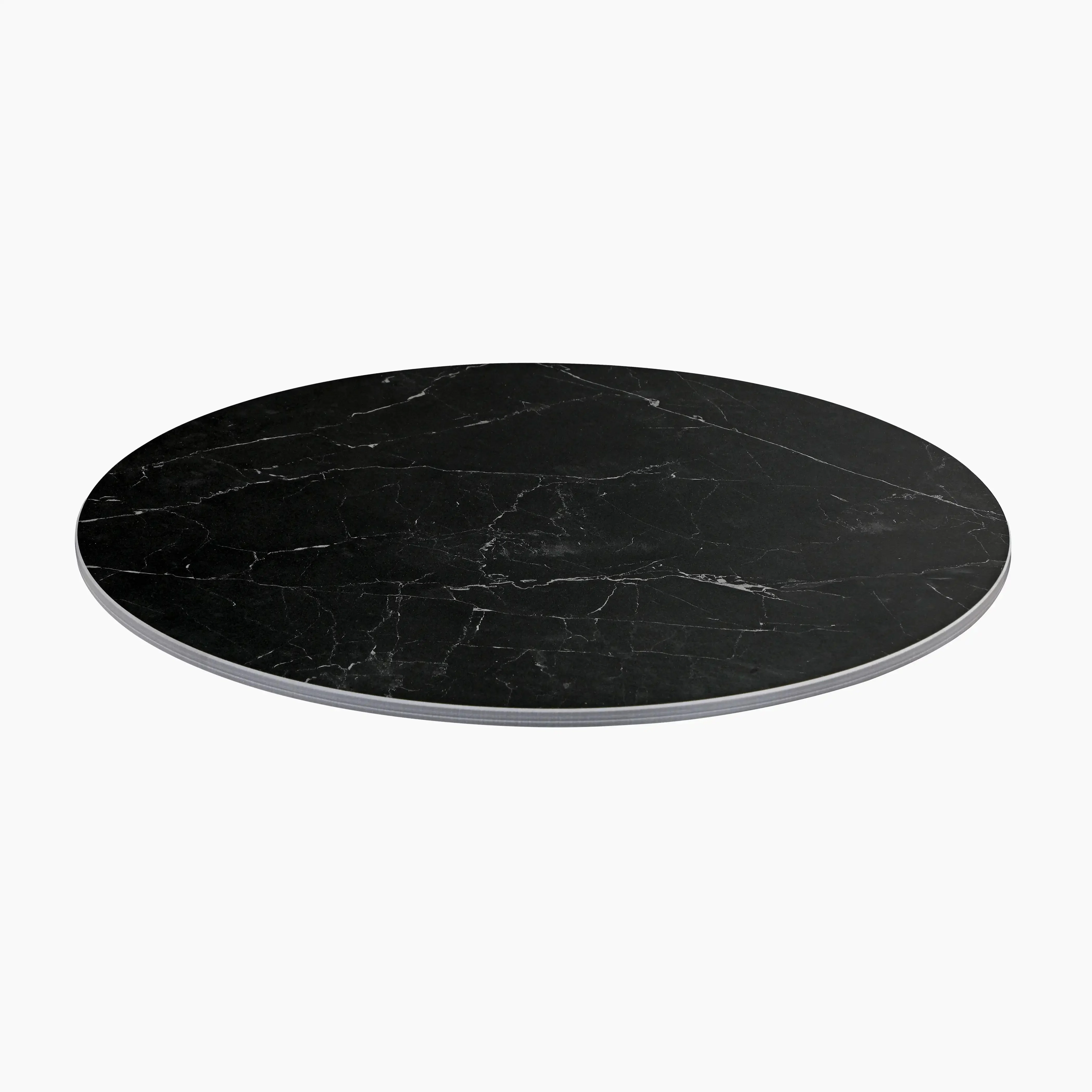 Delina Round Table Top | Black Sintered Stone - Image 3